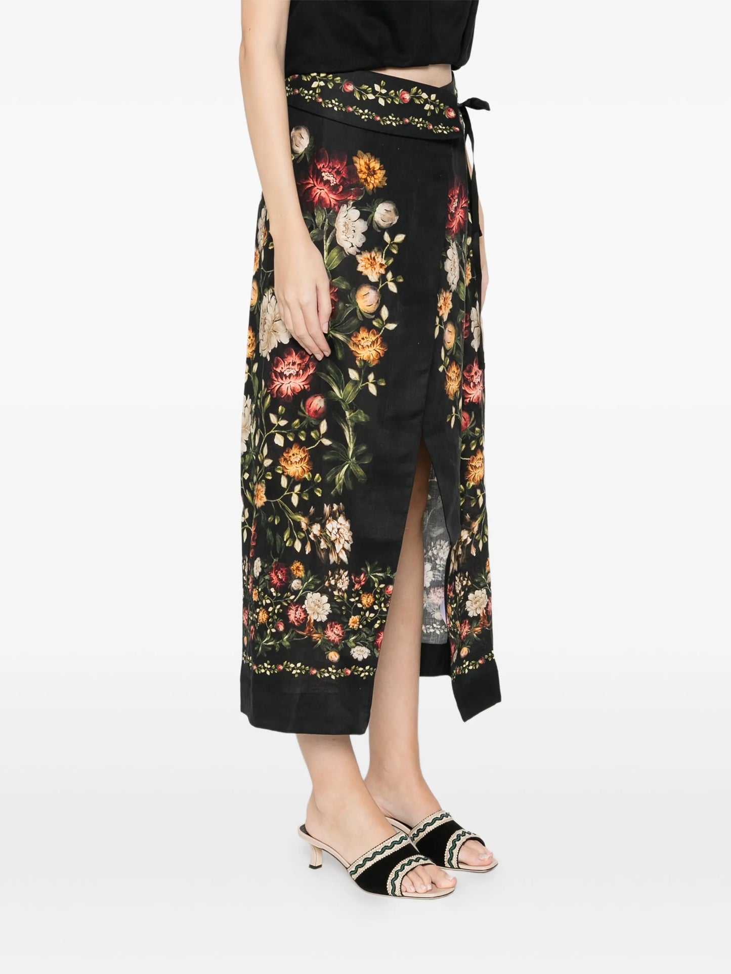 Pareo Midi floral skirt