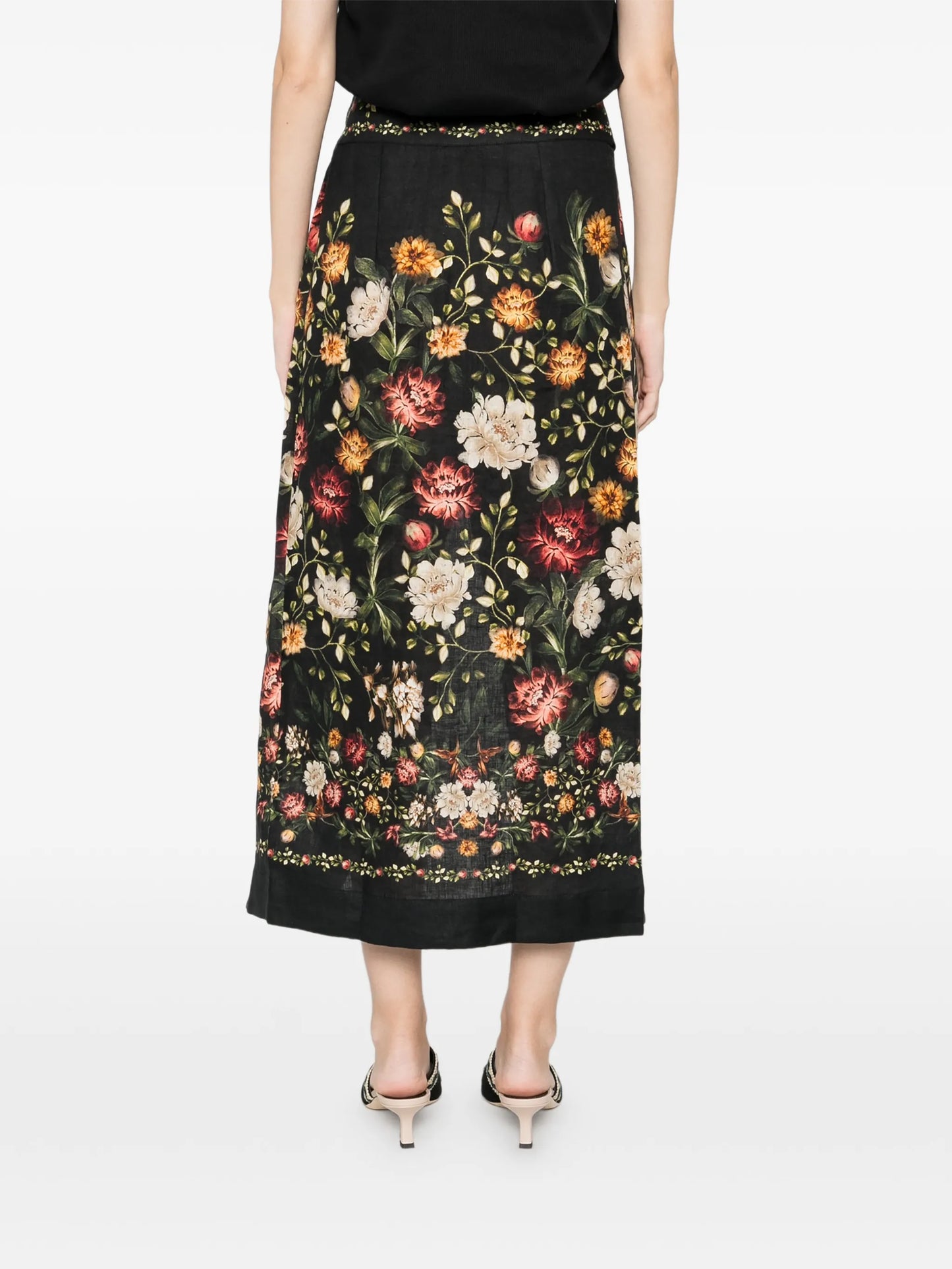 Pareo Midi floral skirt
