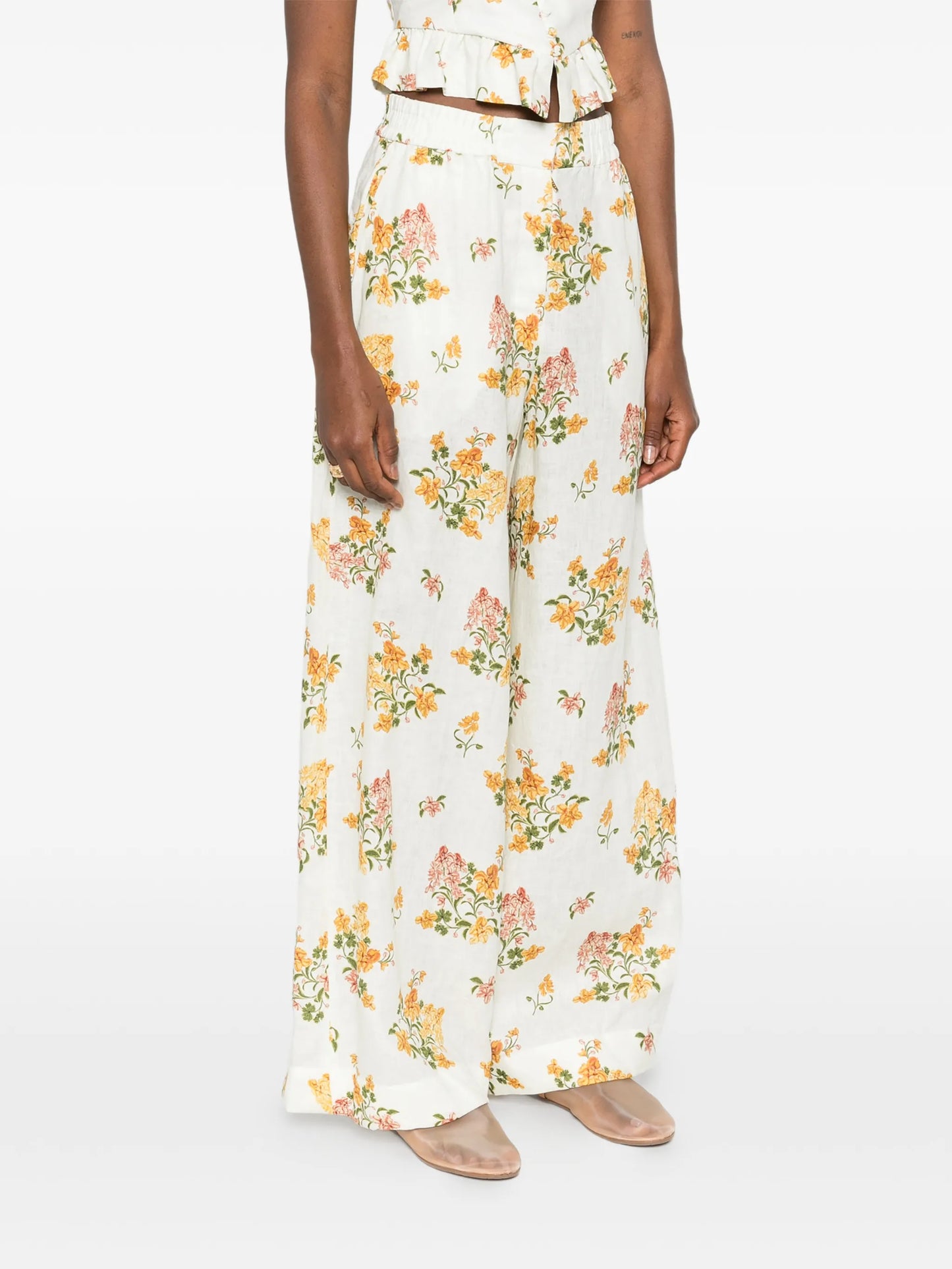 Tota Cordillera floral palazzo pants