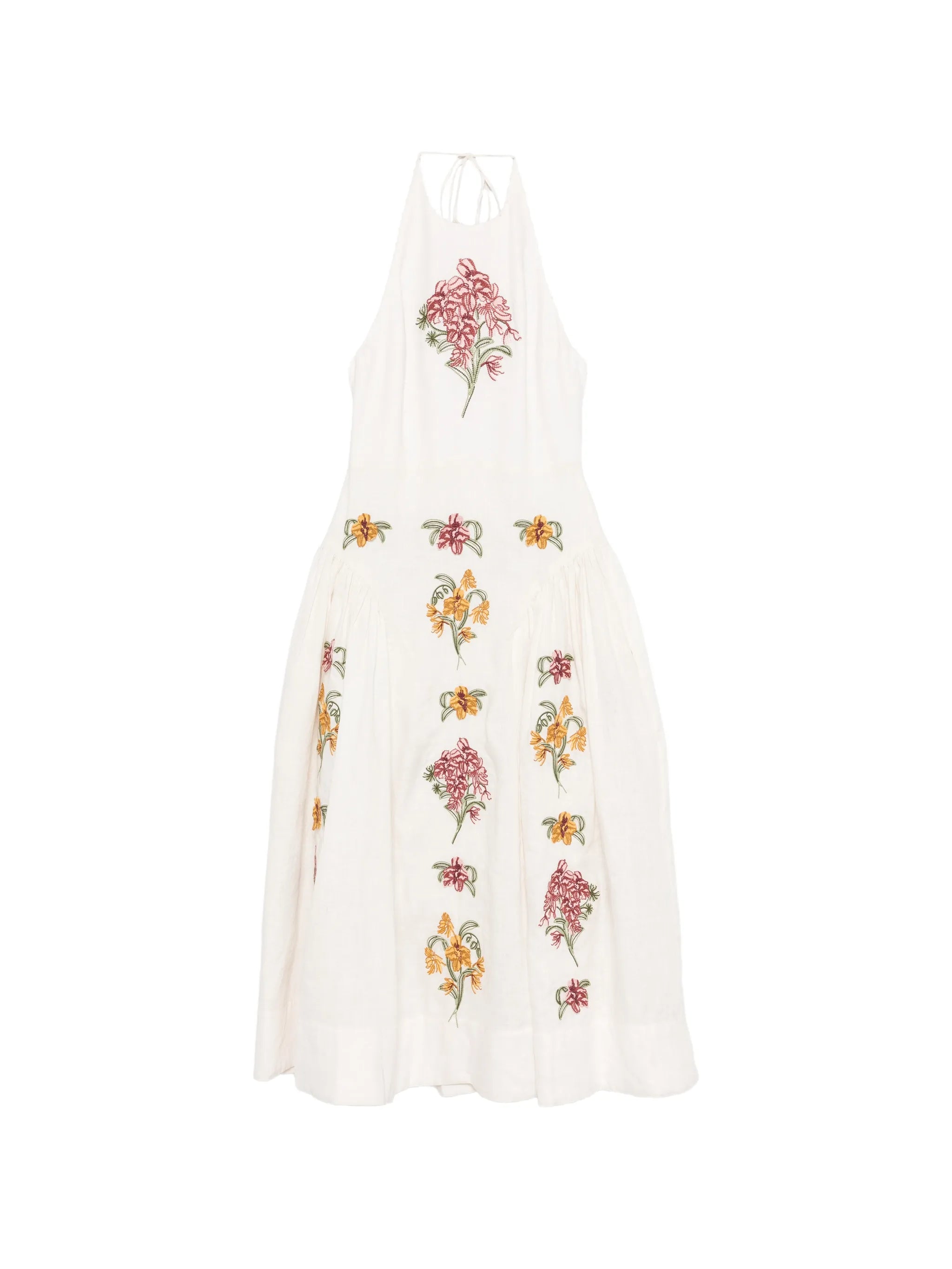 Balsa Cordillera halterneck midi dress