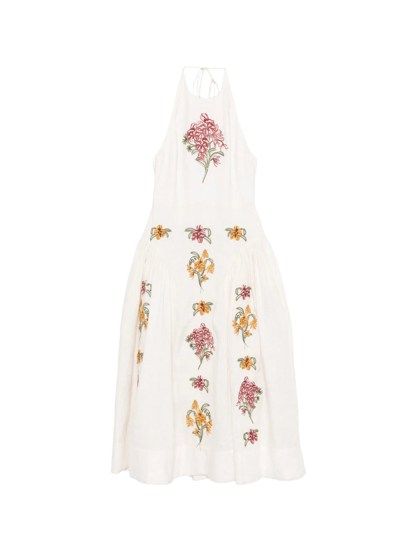 Balsa Cordillera halterneck midi dress
