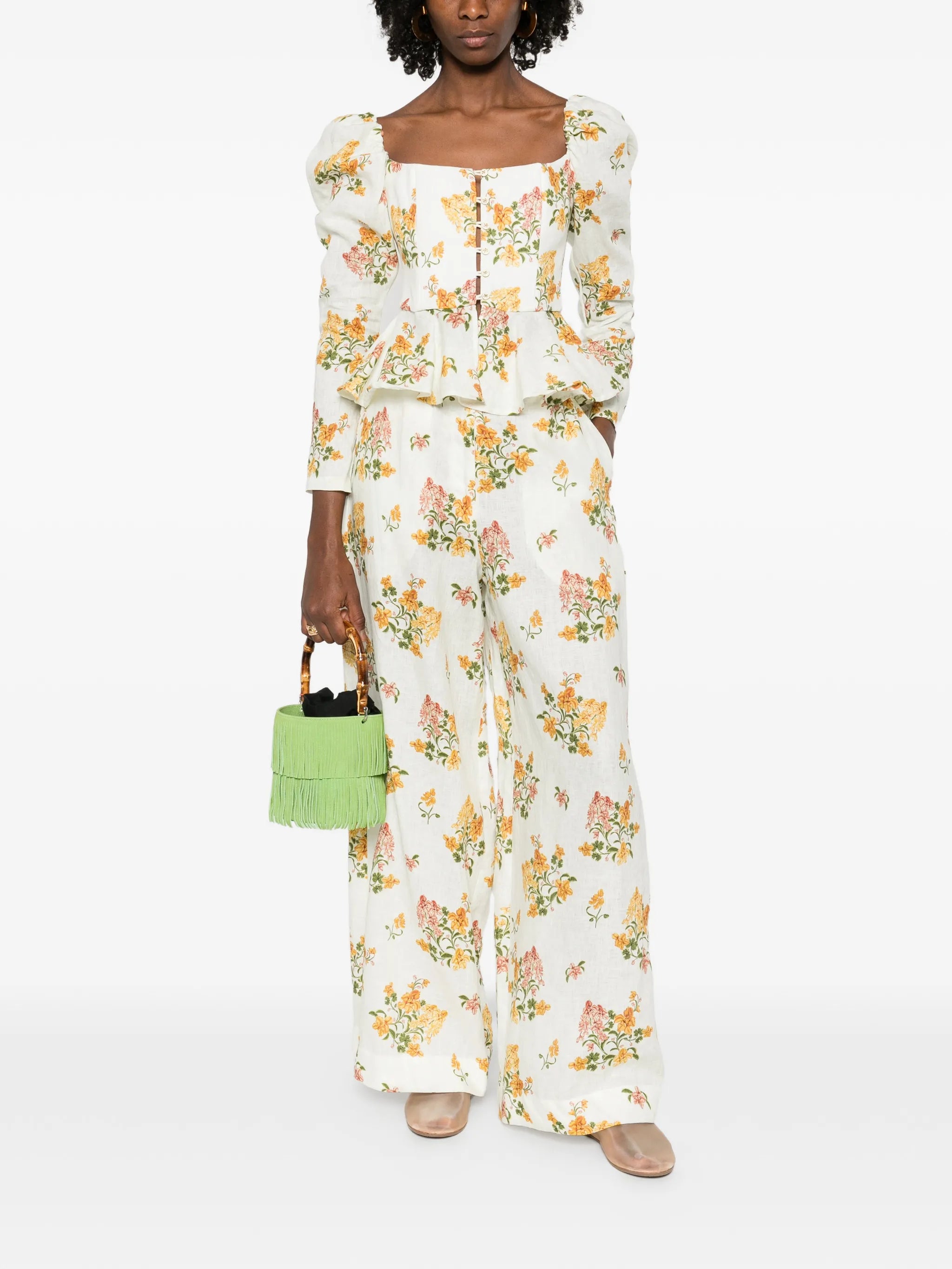 Bromelia Cordillera floral corset top