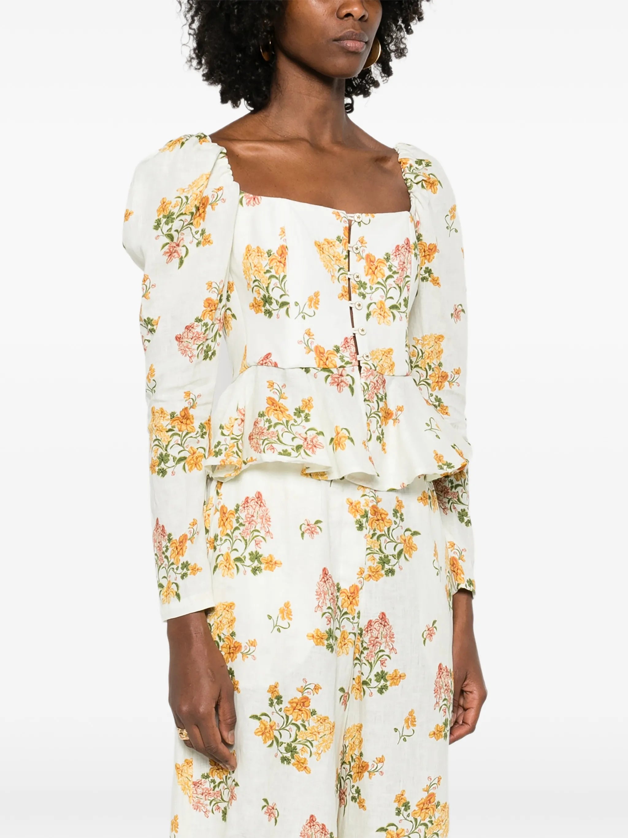 Bromelia Cordillera floral corset top