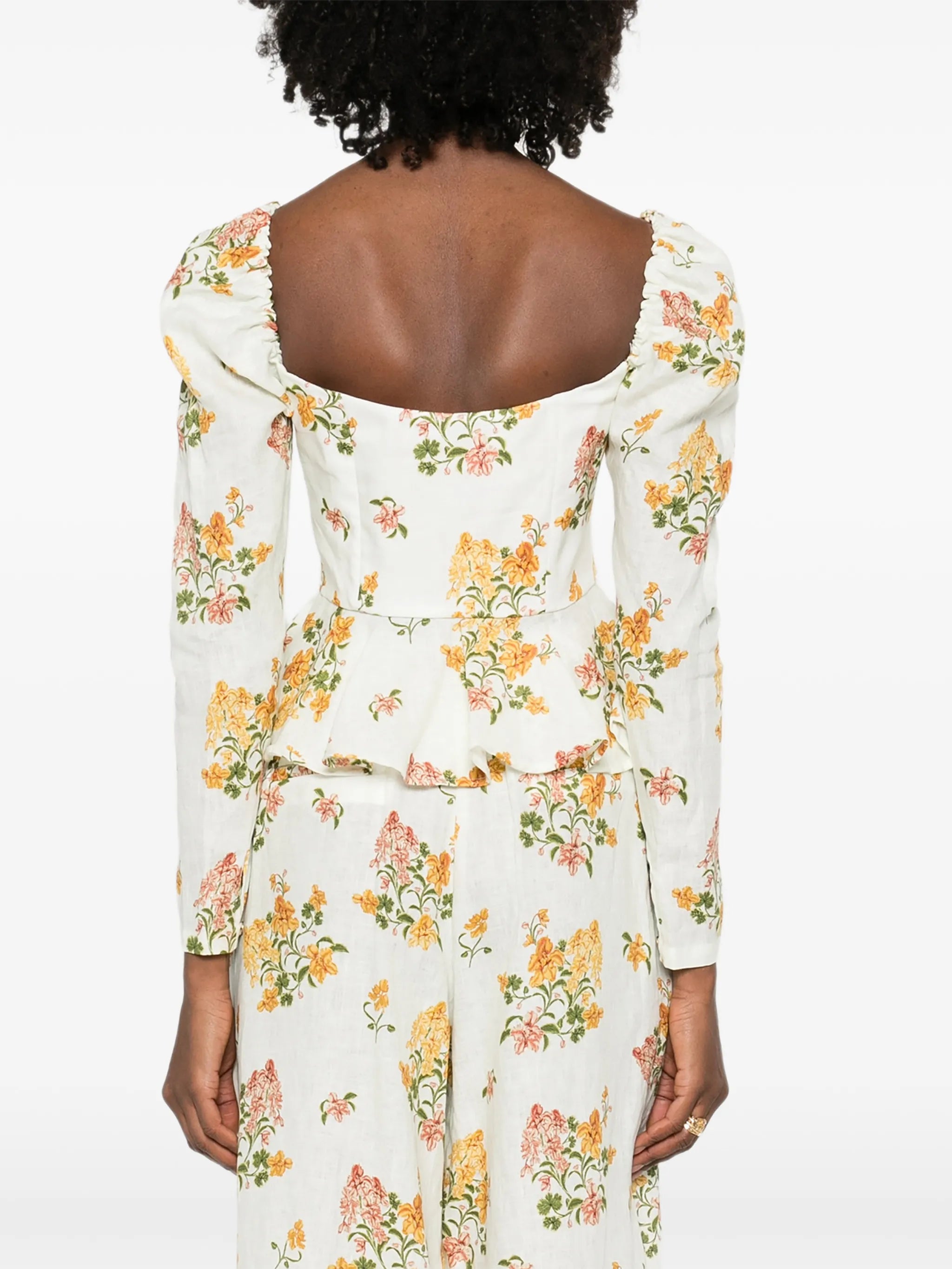 Bromelia Cordillera floral corset top