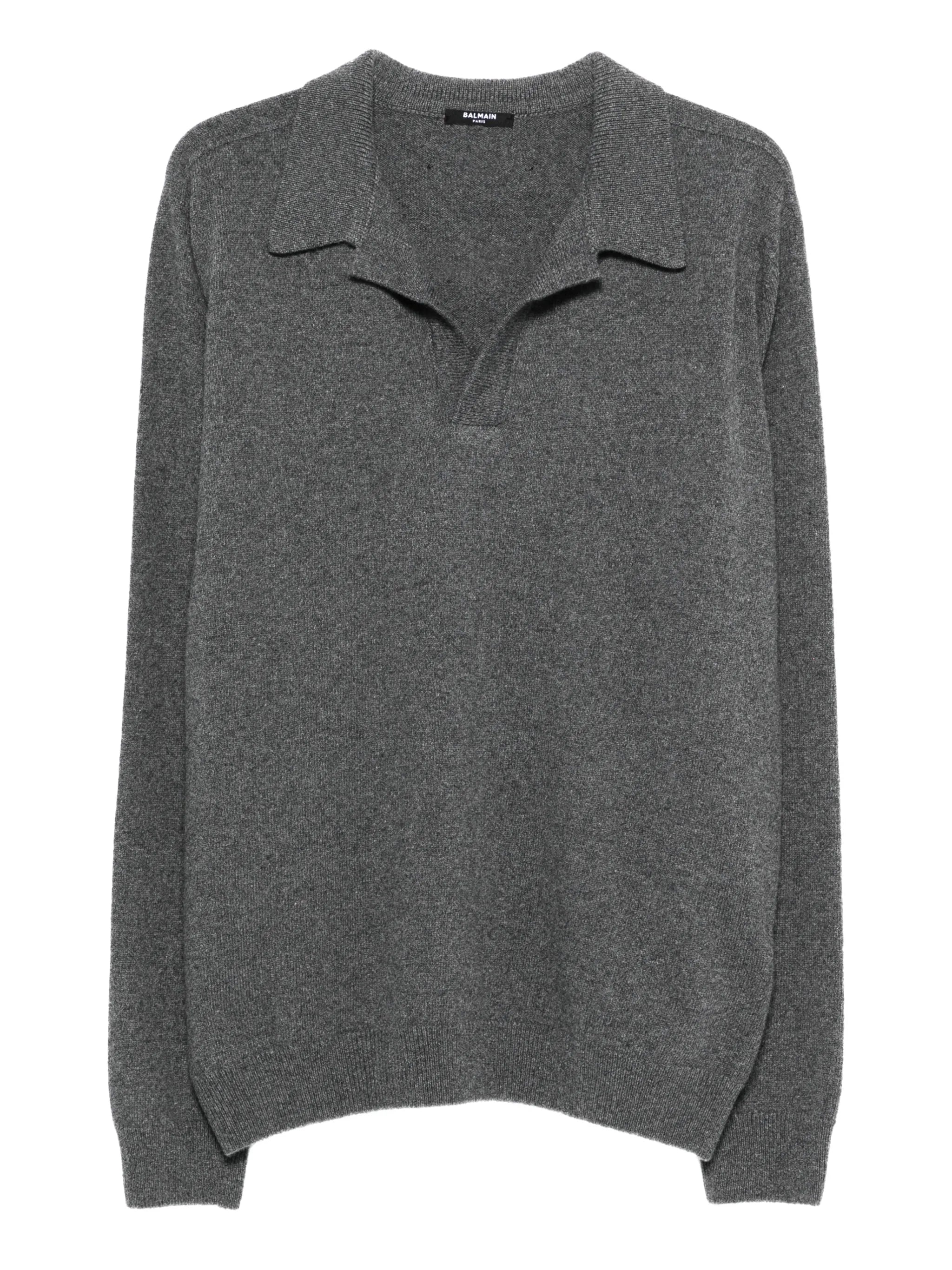 polo-collar sweater