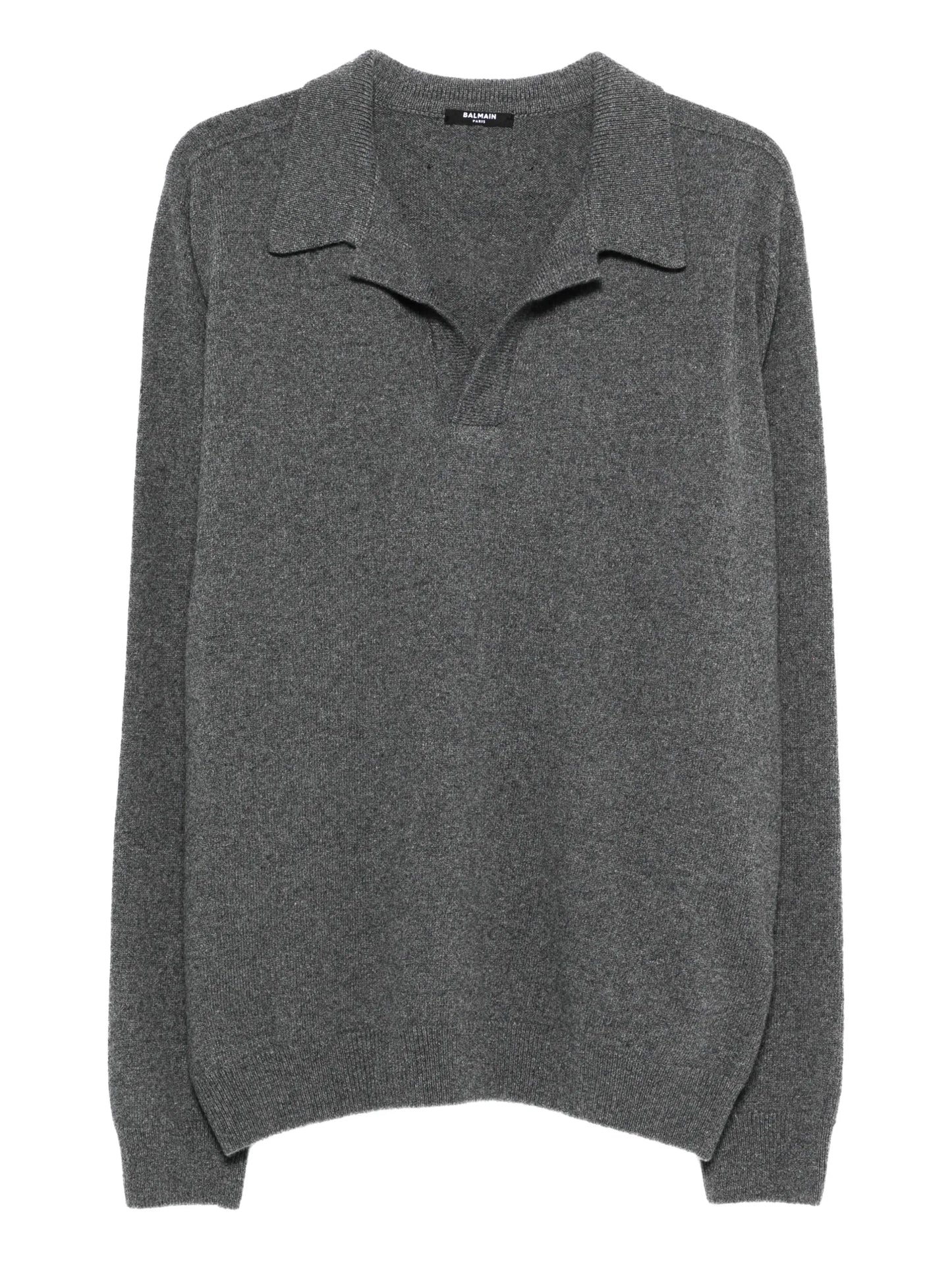 polo-collar sweater