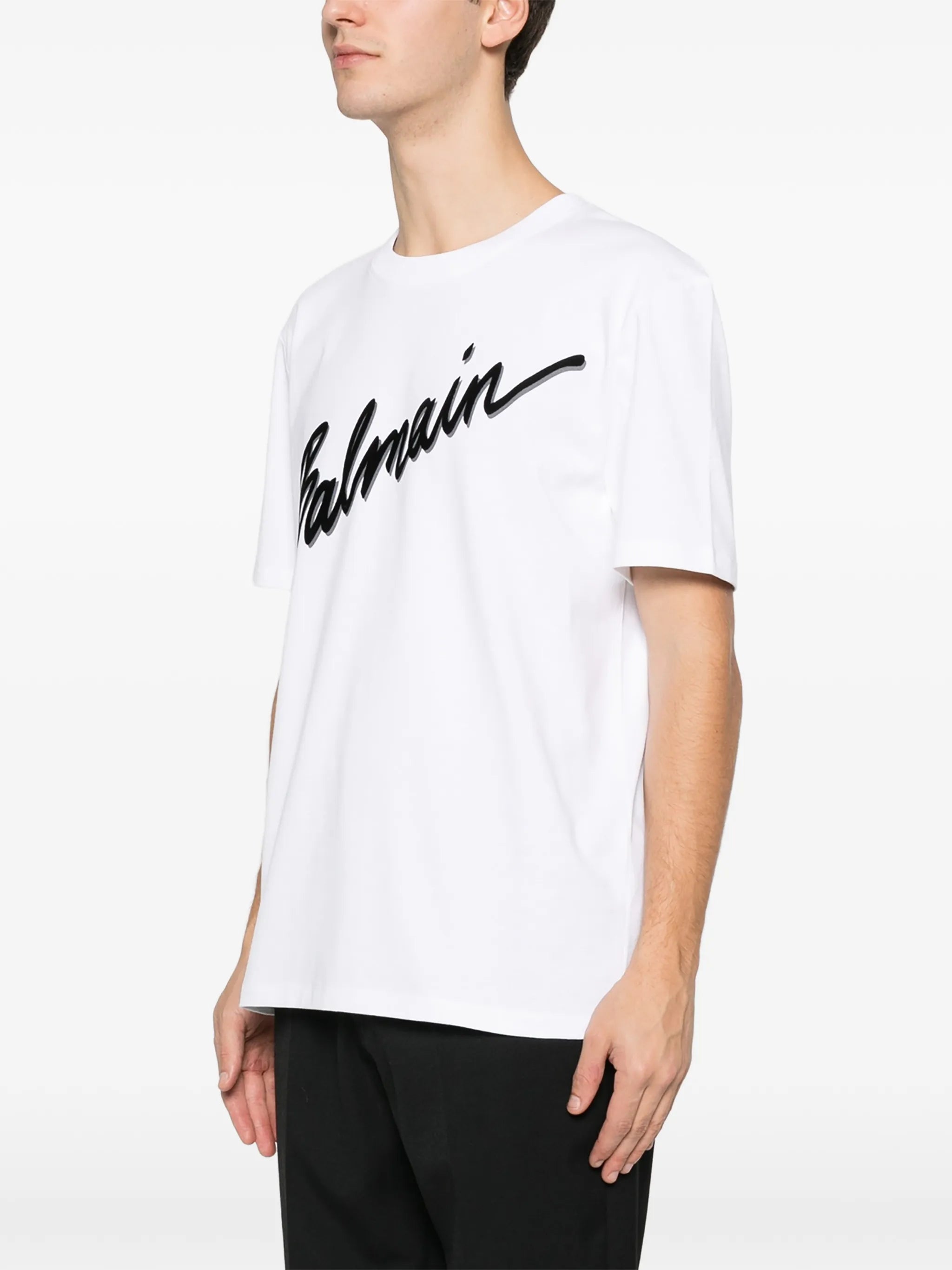 logo-embroidered T-shirt