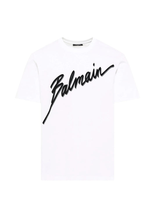 logo-embroidered T-shirt