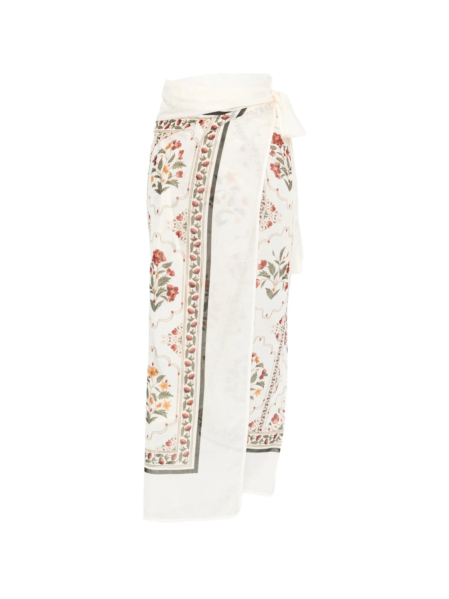 Lavanda Andes floral-print pareo