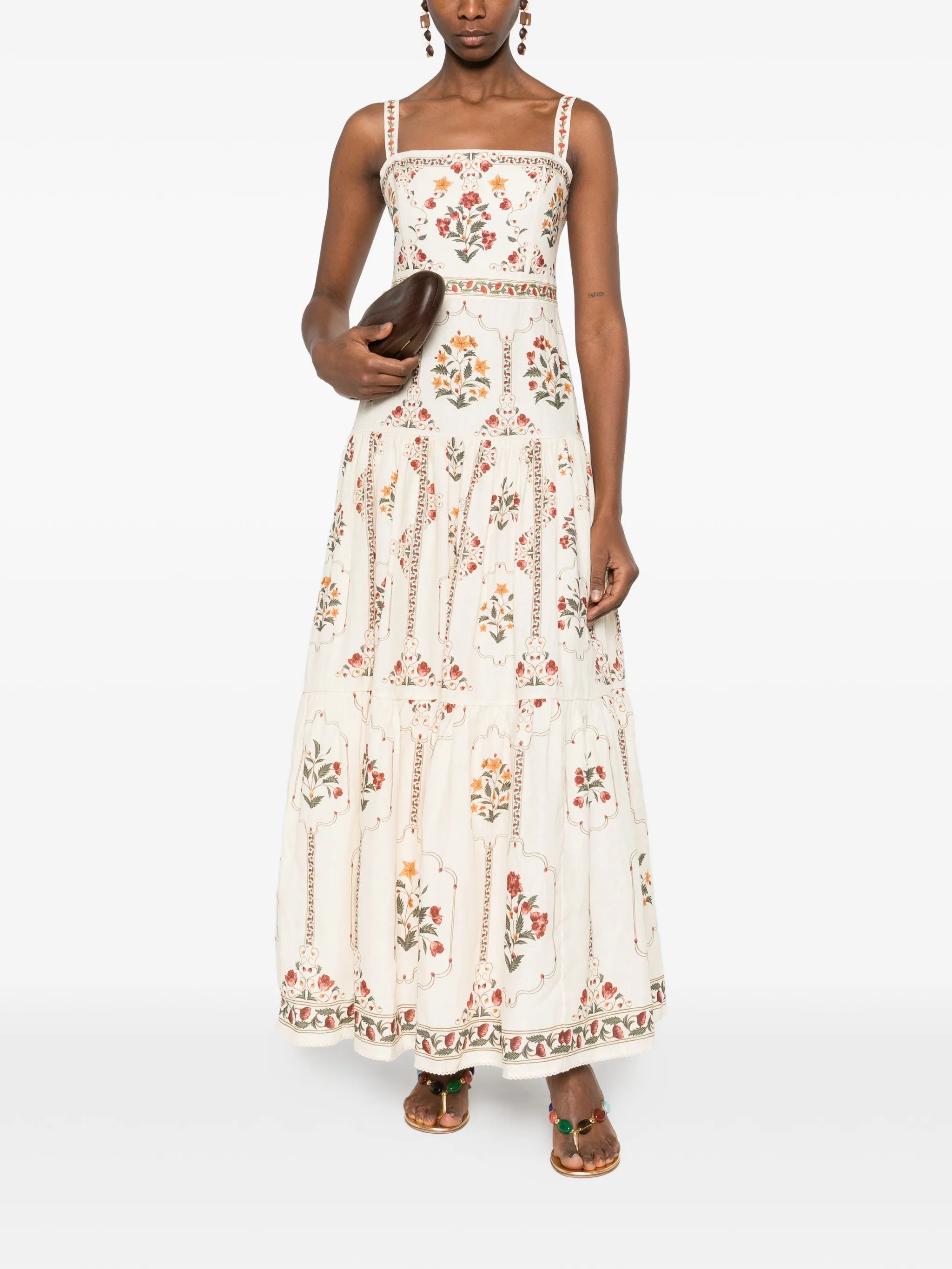 Lima floral maxi dress