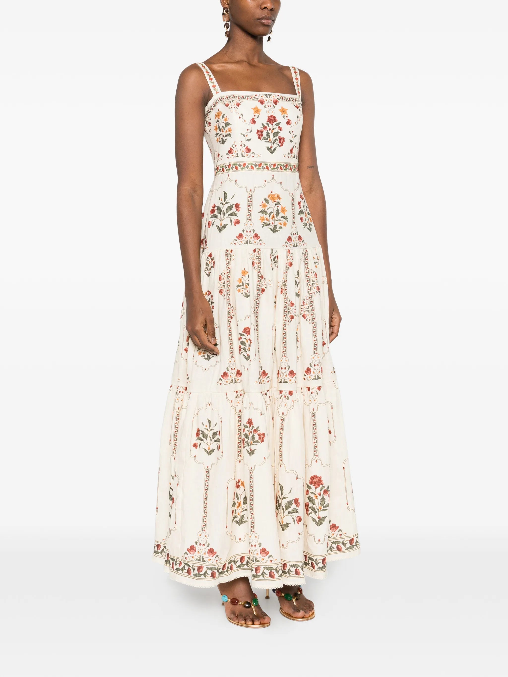 Lima floral maxi dress