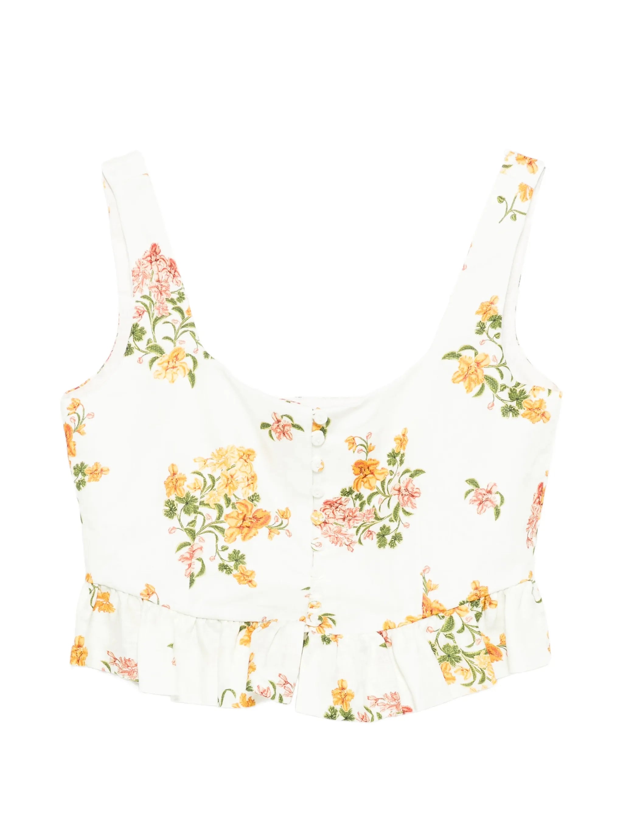 Eslabon Cordillera floral-print corset top