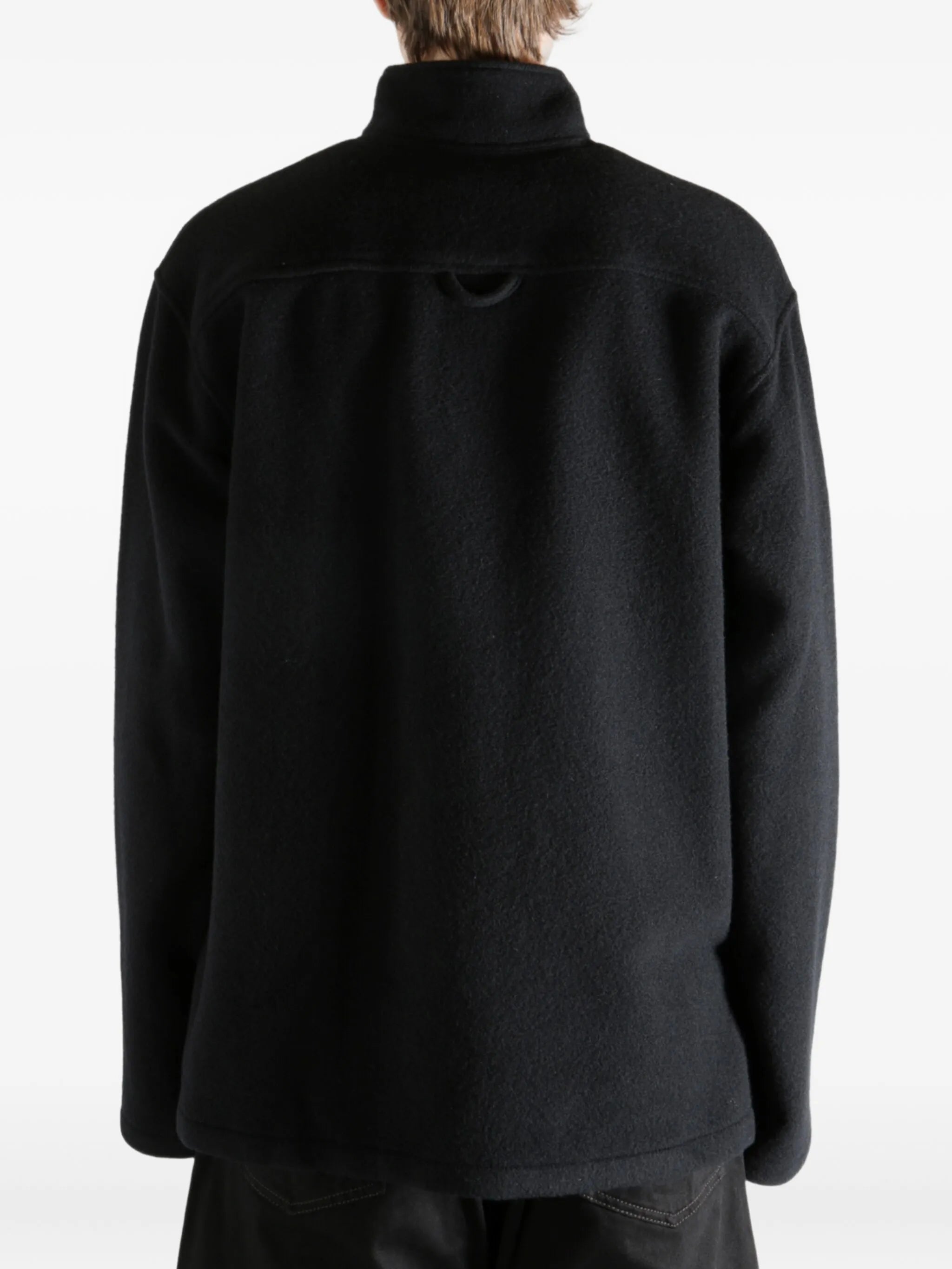 half-zip wool sweater