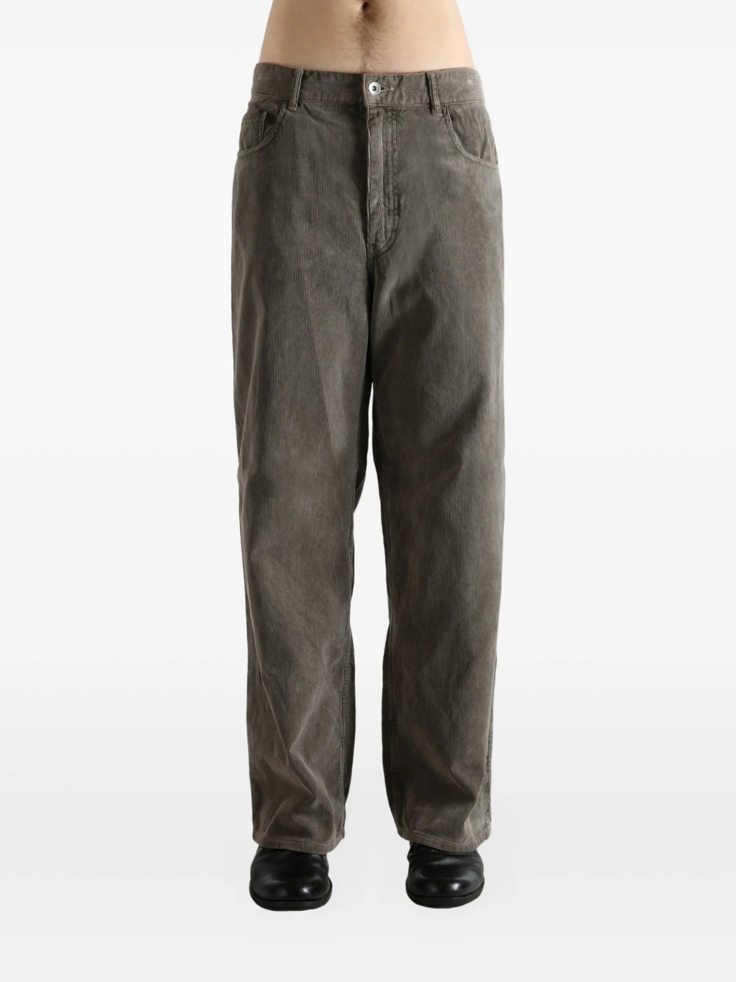 wide-leg corduroy trousers