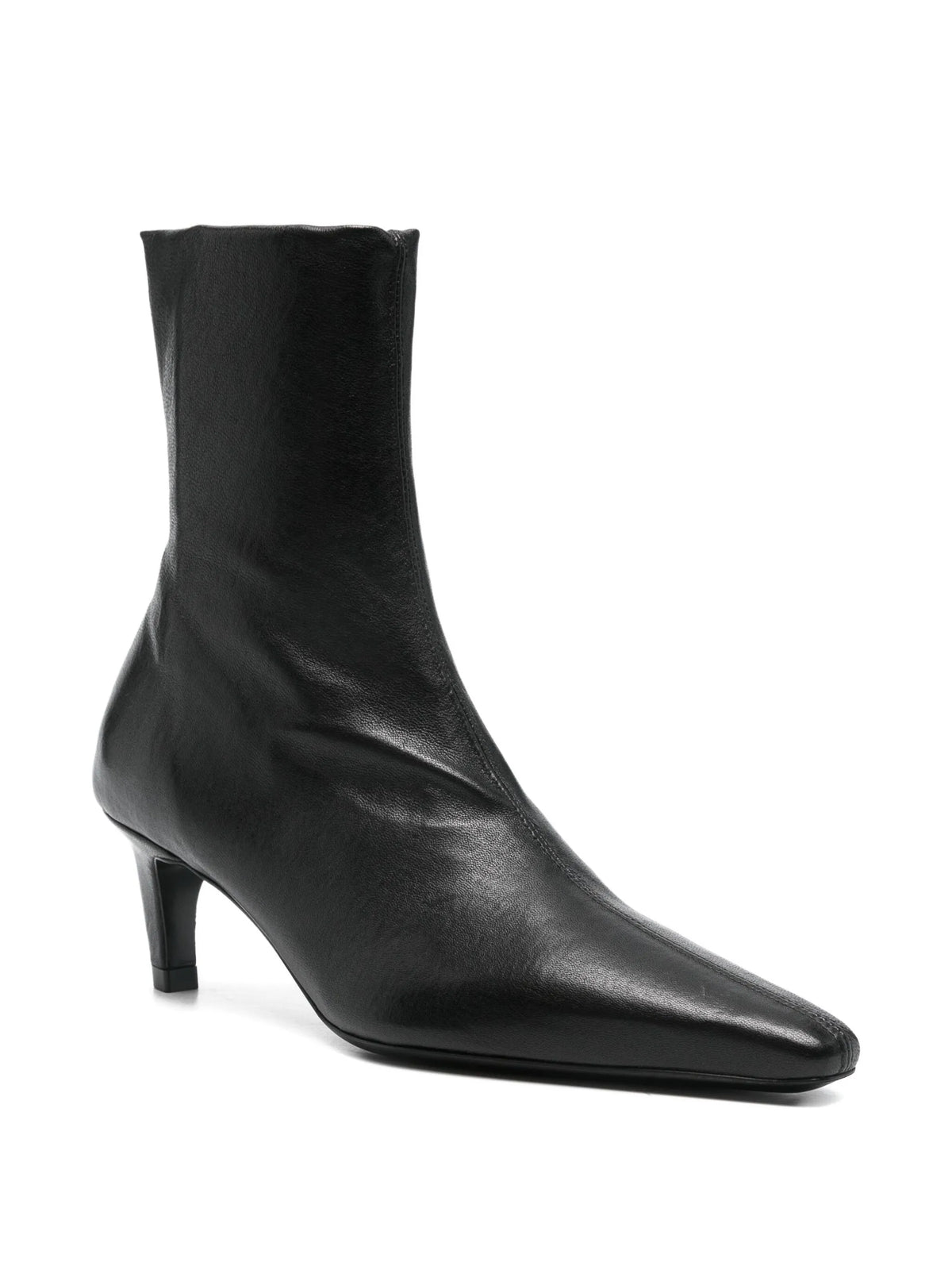 Cave ankle boots in black stretch leather