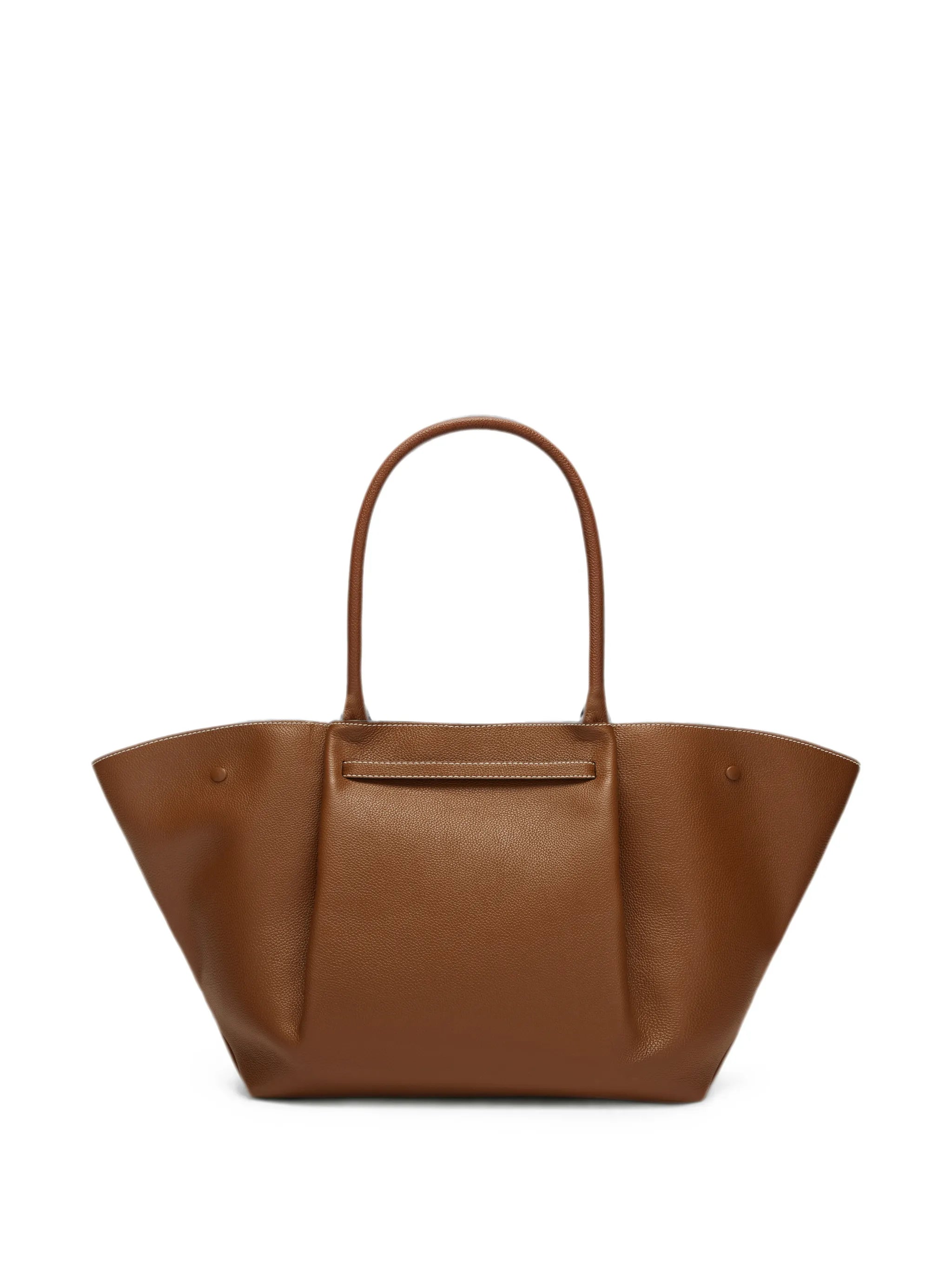 New York grain leather tote bag
