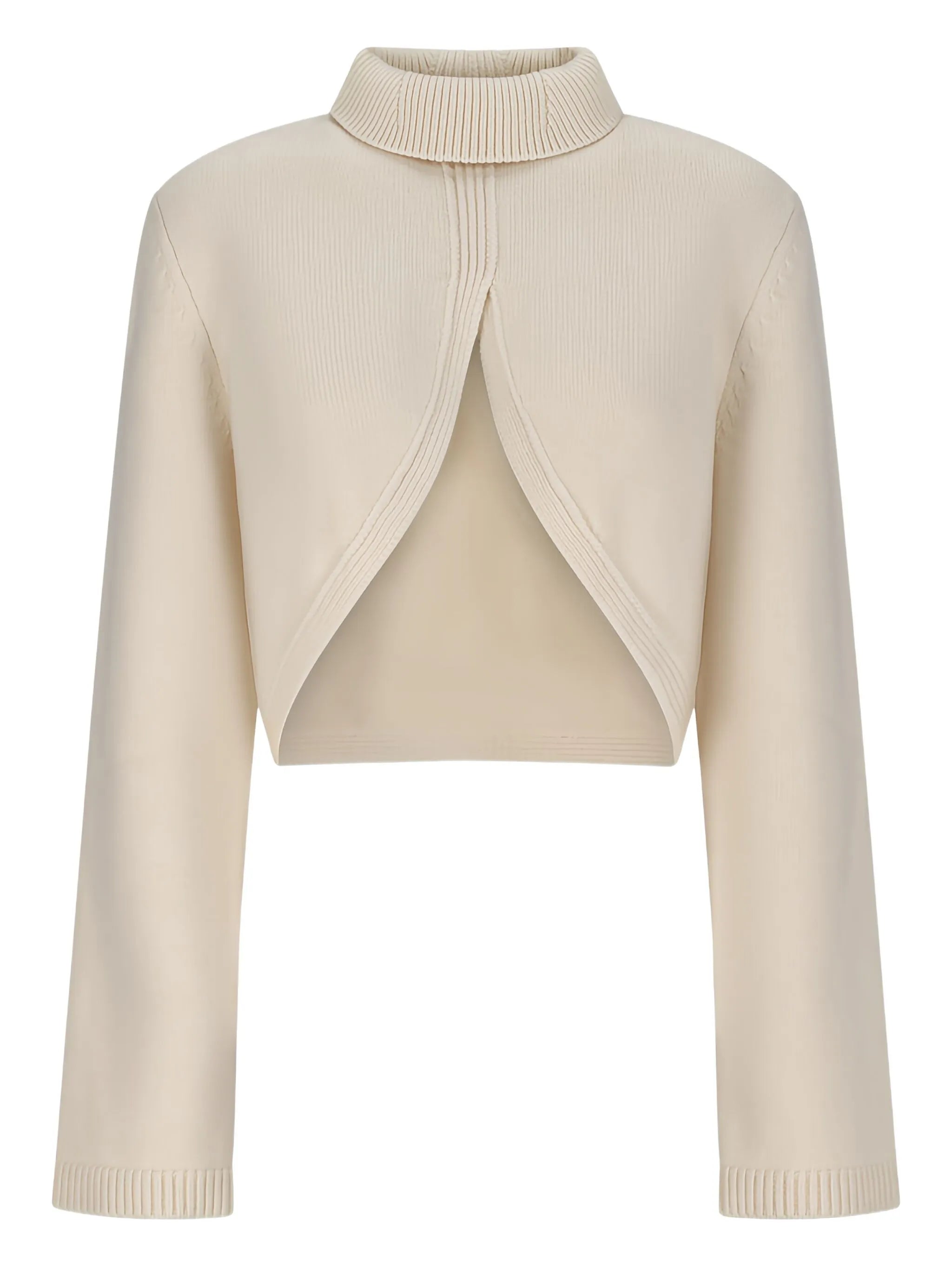 cut-out roll-neck sweater