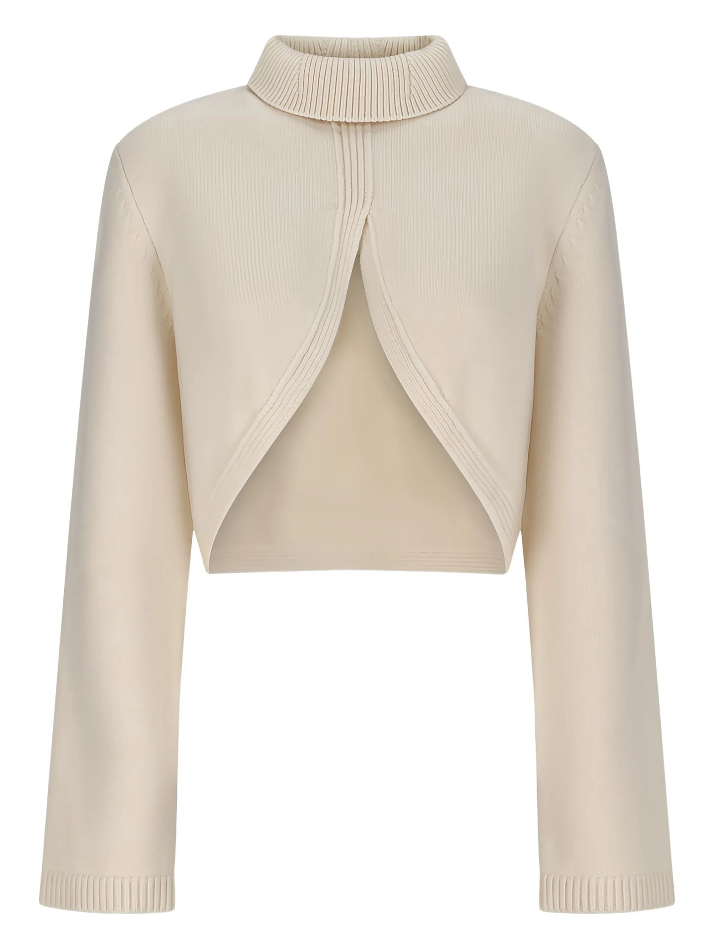 cut-out roll-neck sweater