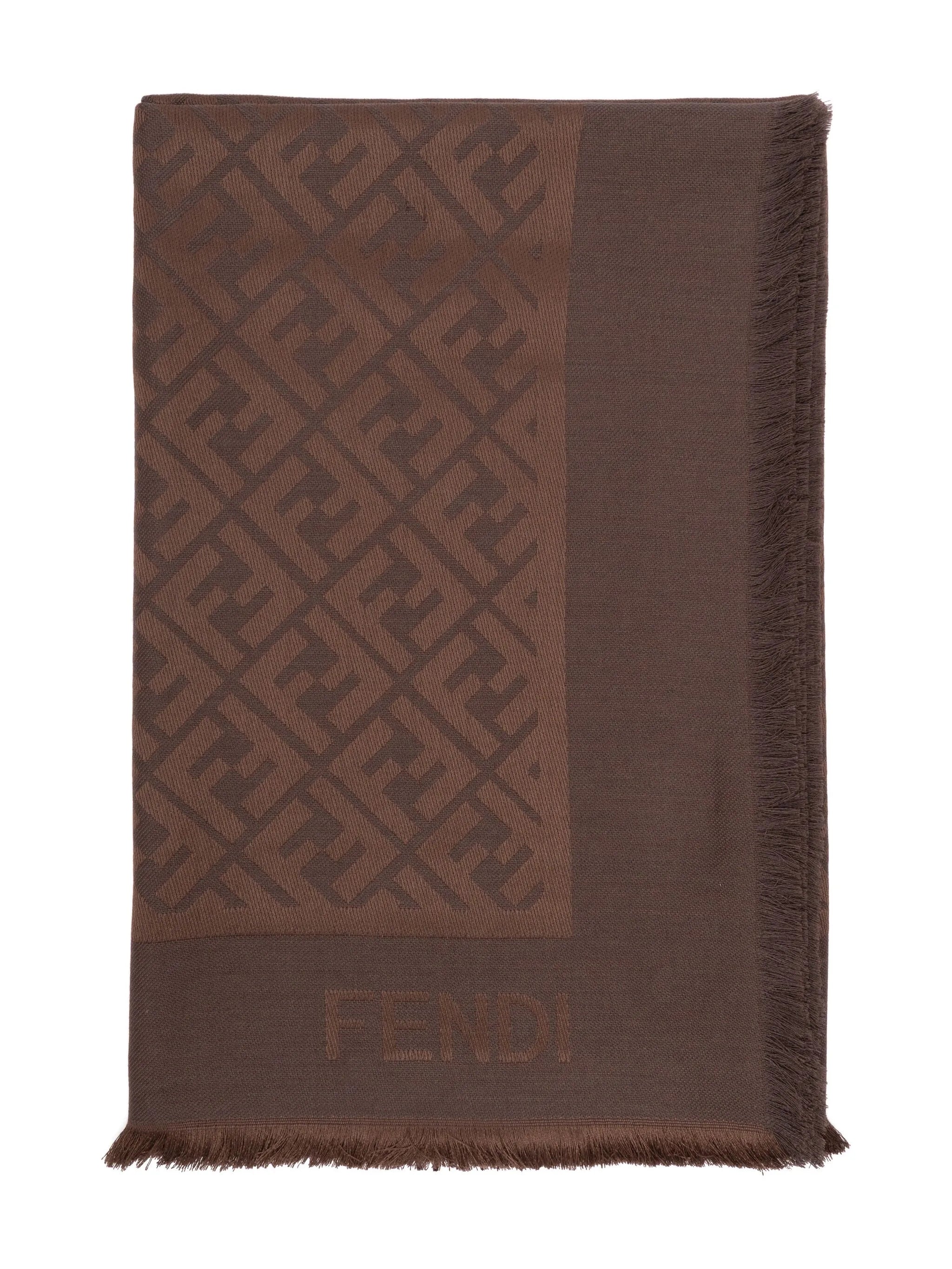 FF-monogram silk scarf