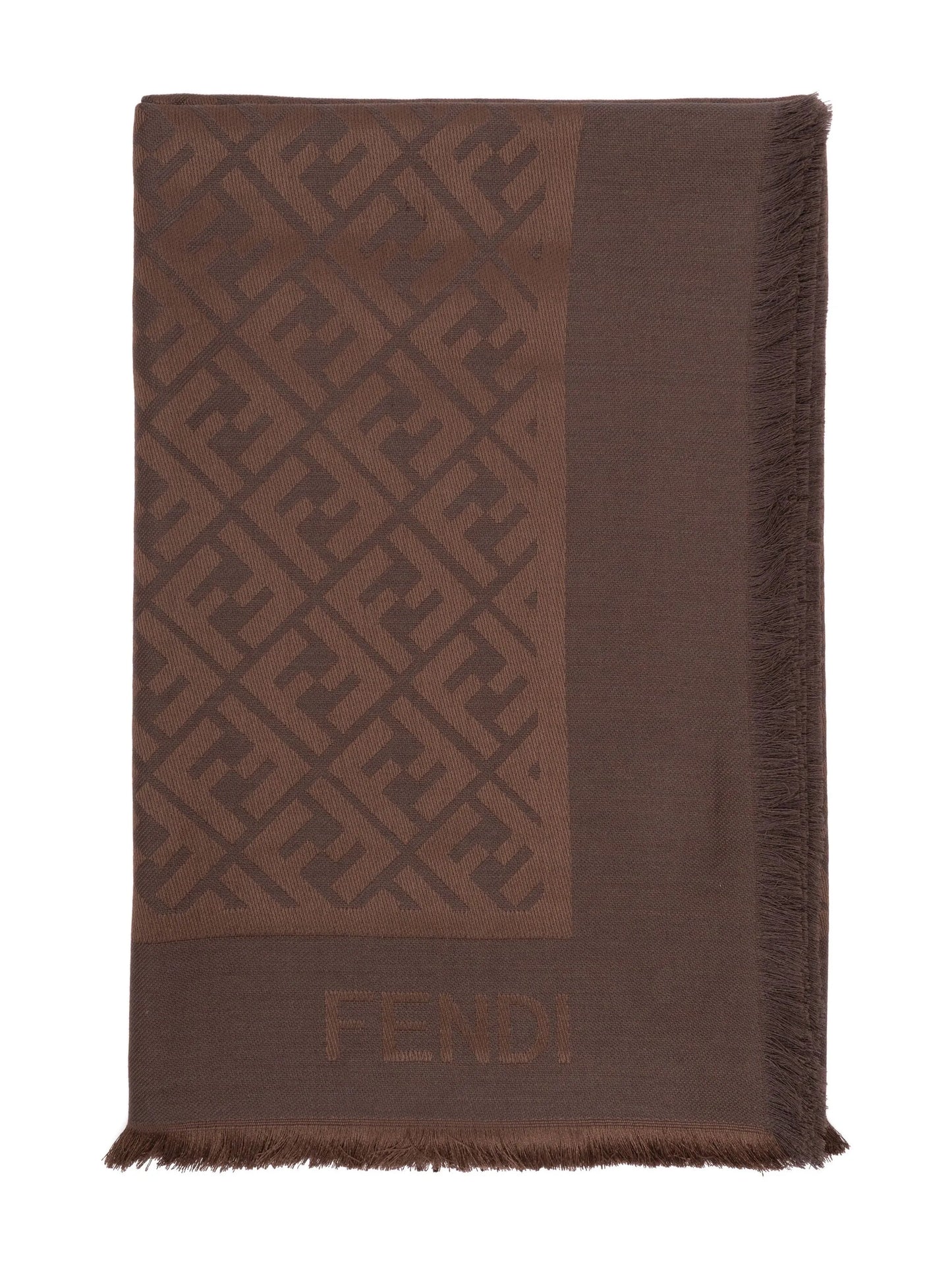 FF-monogram silk scarf