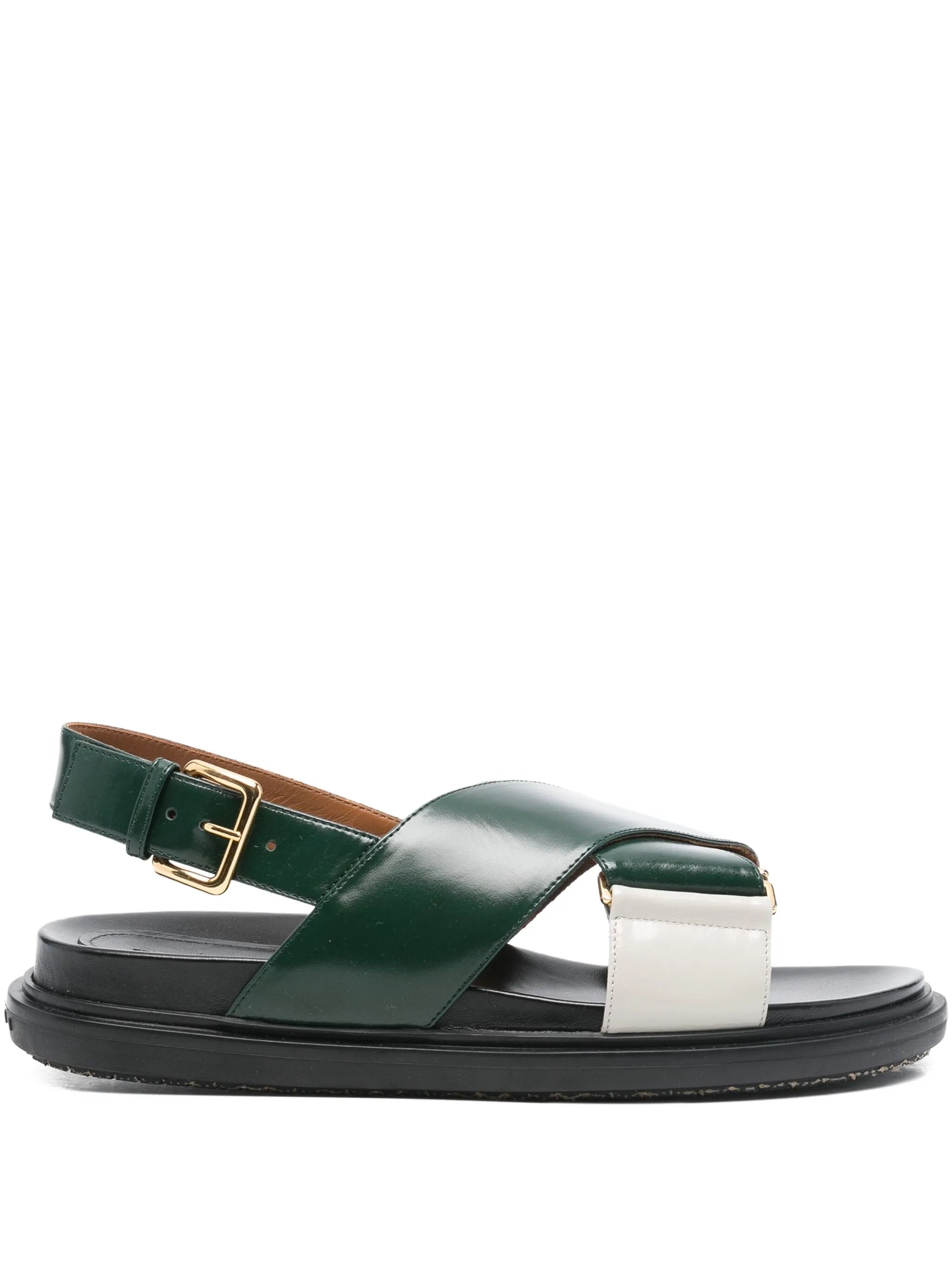criss-cross buckle sandals