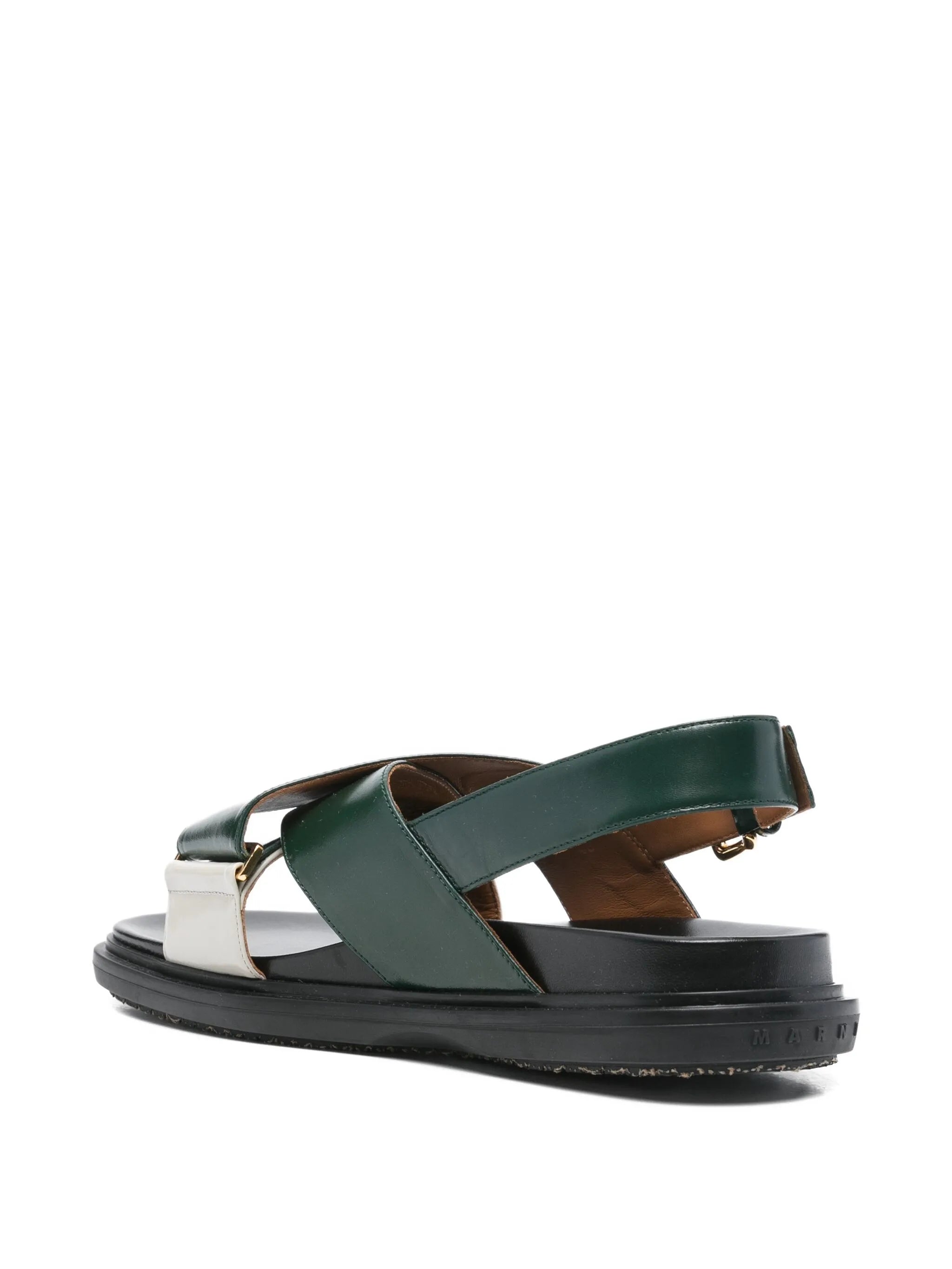 criss-cross buckle sandals