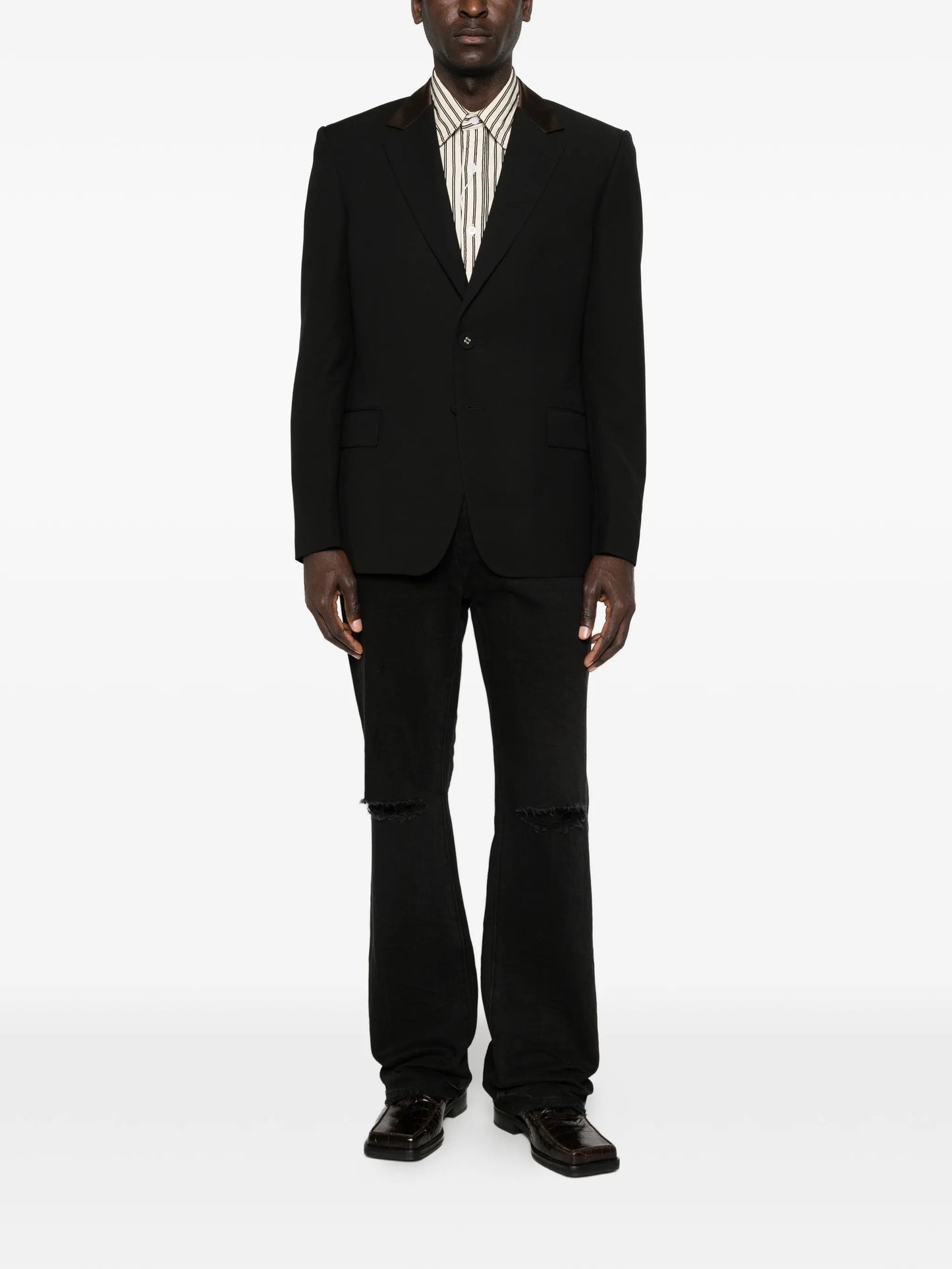 single-breasted blazer