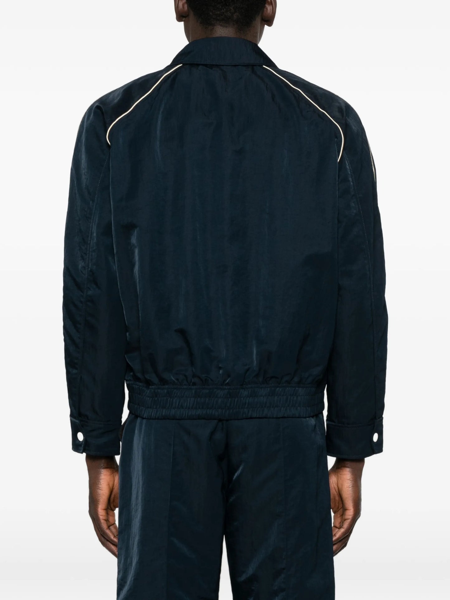 Taslan logo-detail jacket