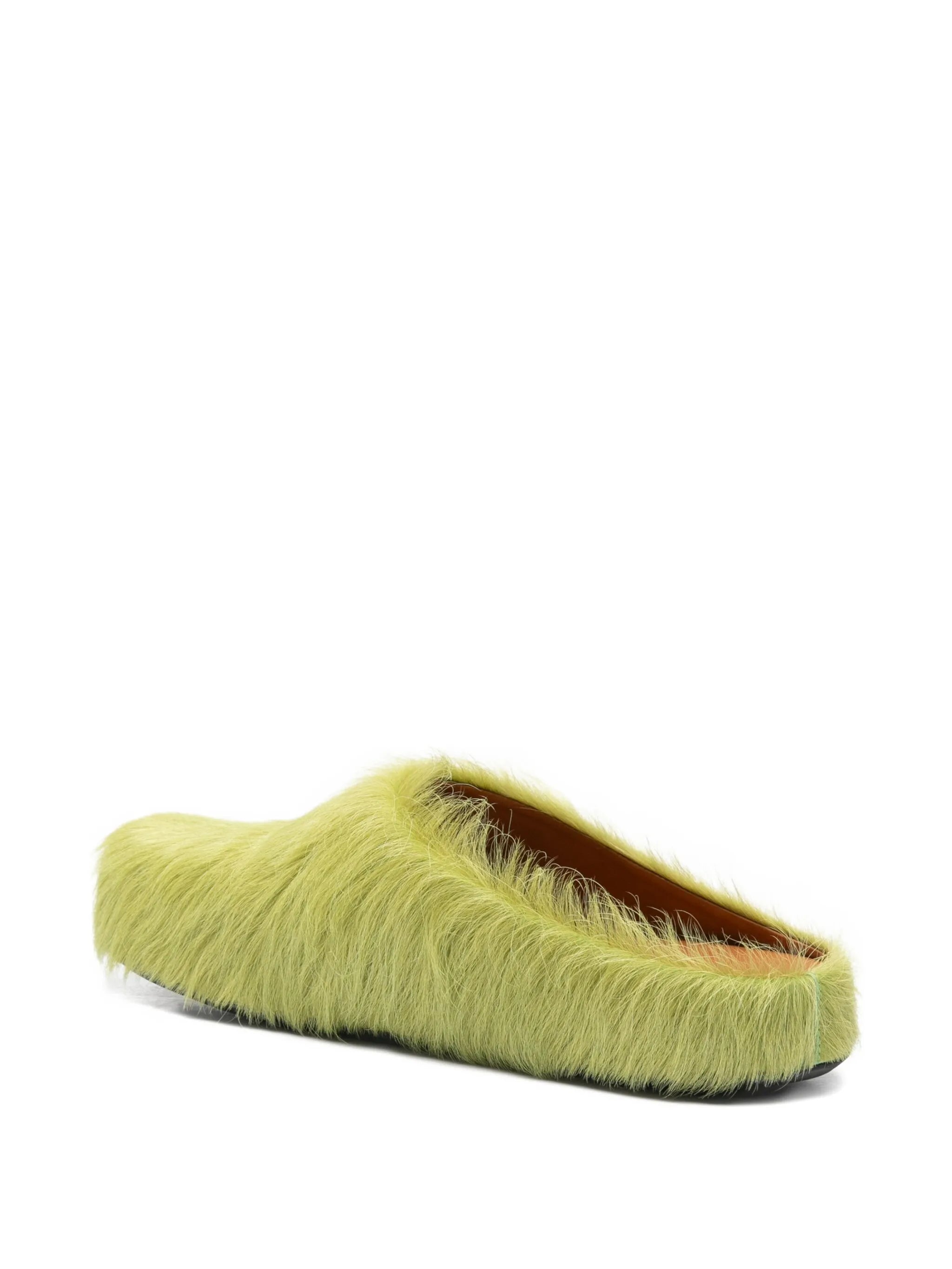 long haircalfskin Fussbett sabots