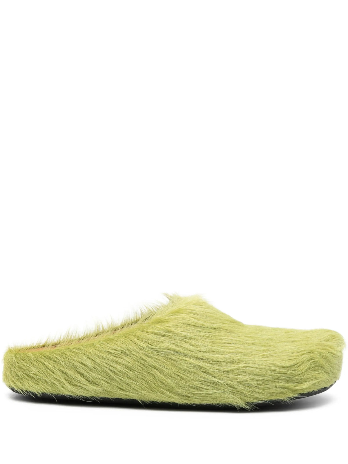 long haircalfskin Fussbett sabots