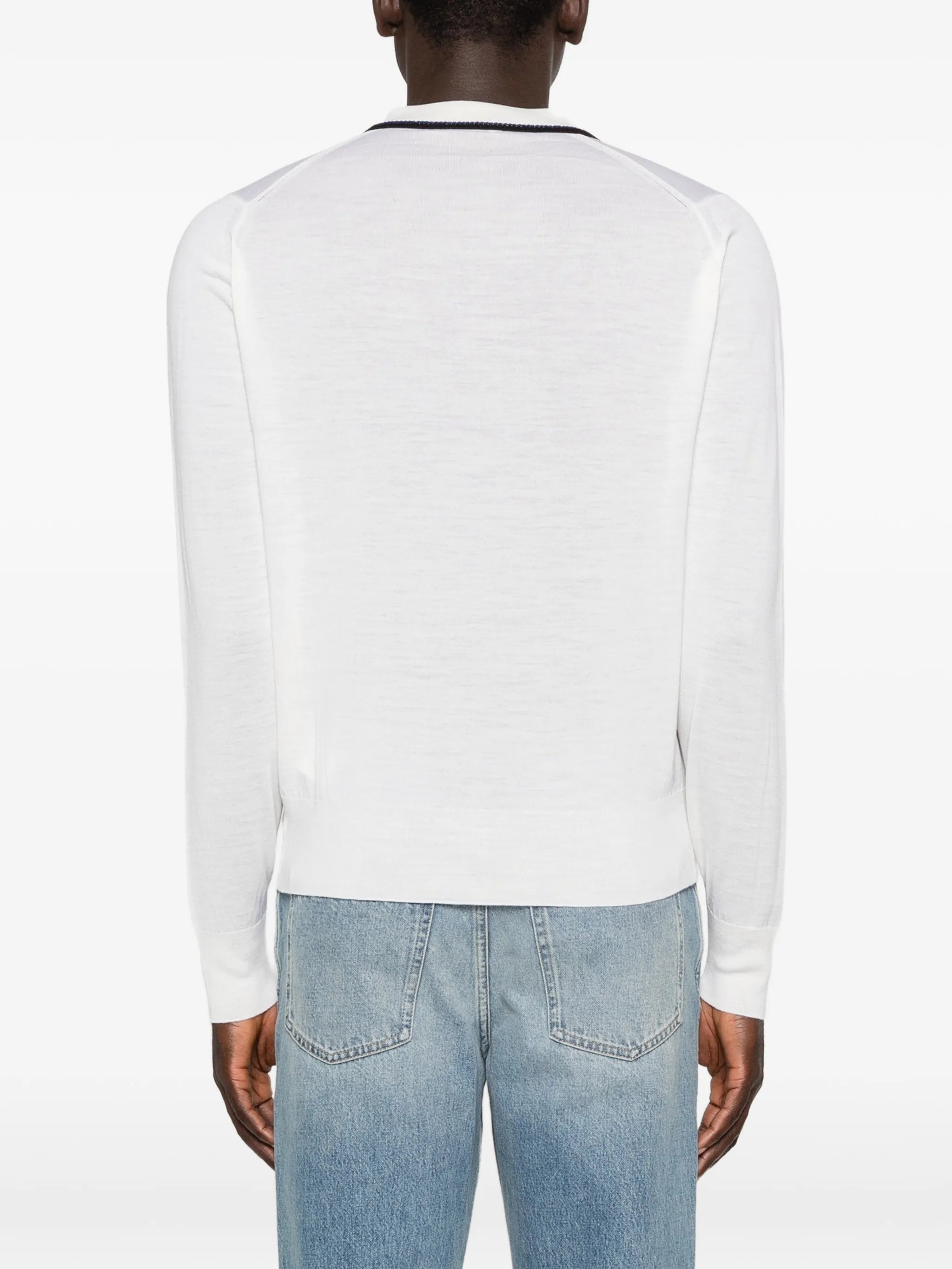 x John Smedley logo-embroidery polo shirt