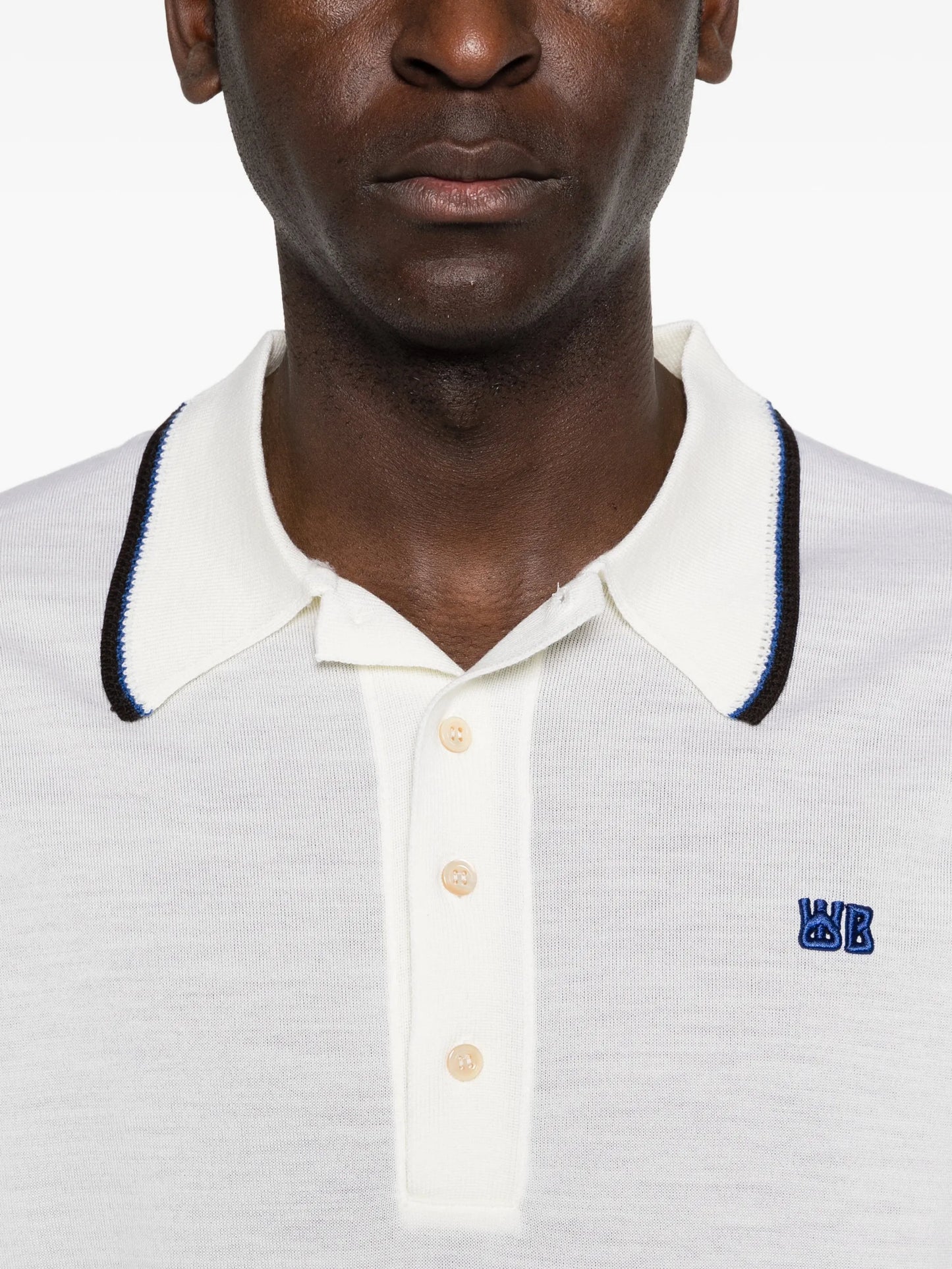 x John Smedley logo-embroidery polo shirt