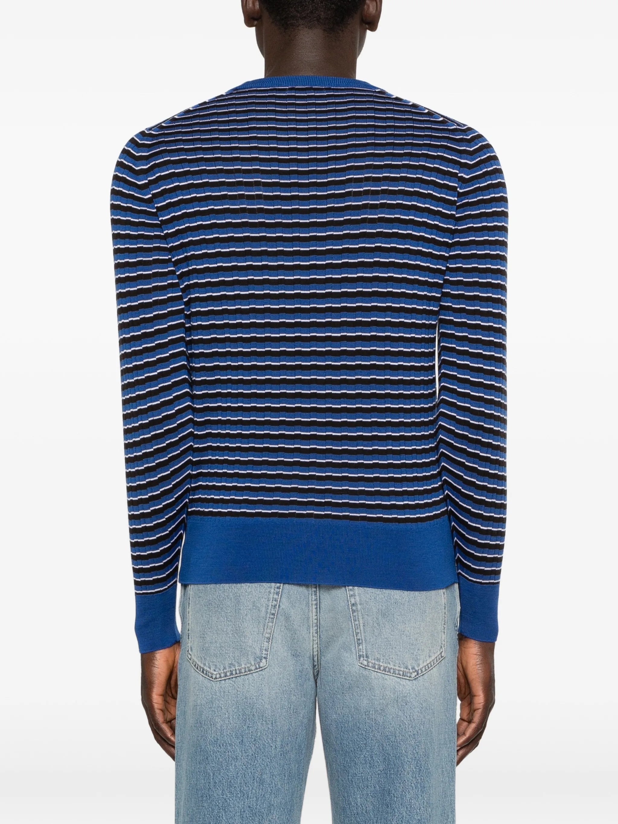 x John Smedley striped T-shirt