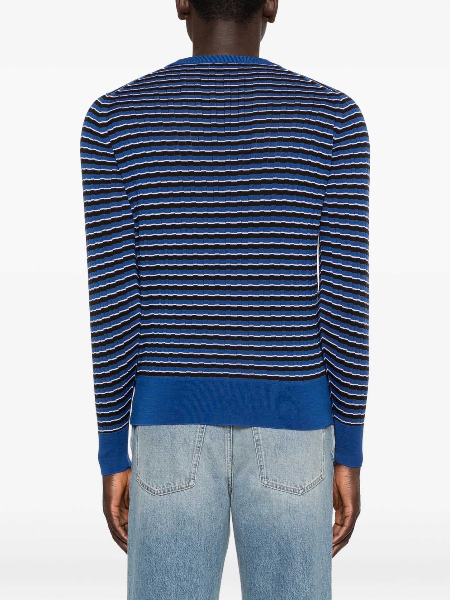 x John Smedley striped T-shirt