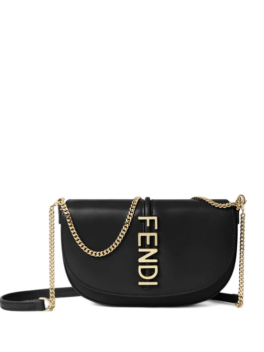Fendigraphy chain shoulder bag