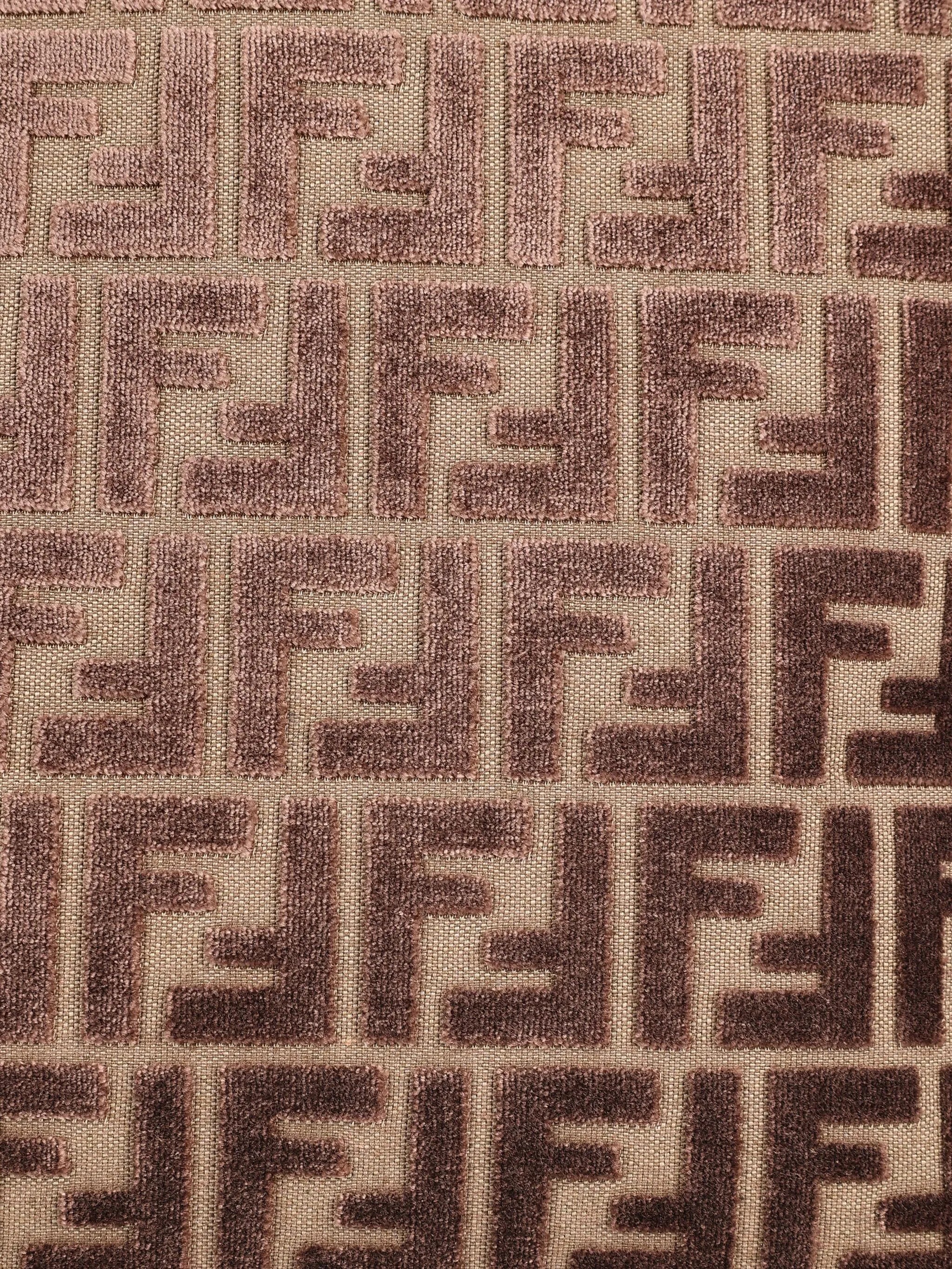 FF logo velvet tote bag