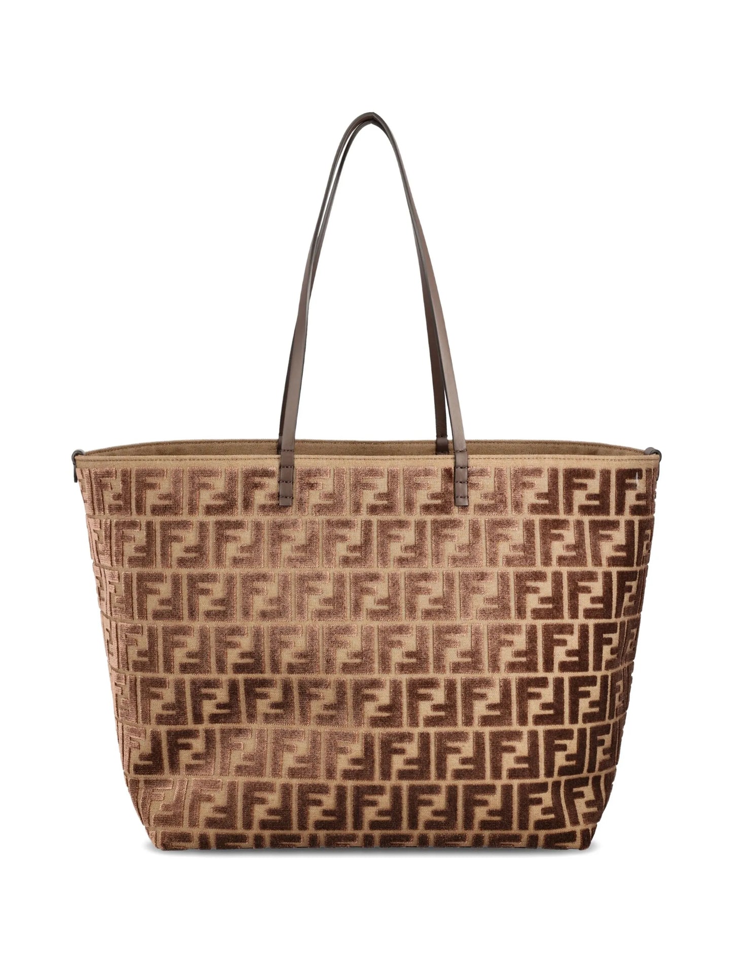 FF logo velvet tote bag