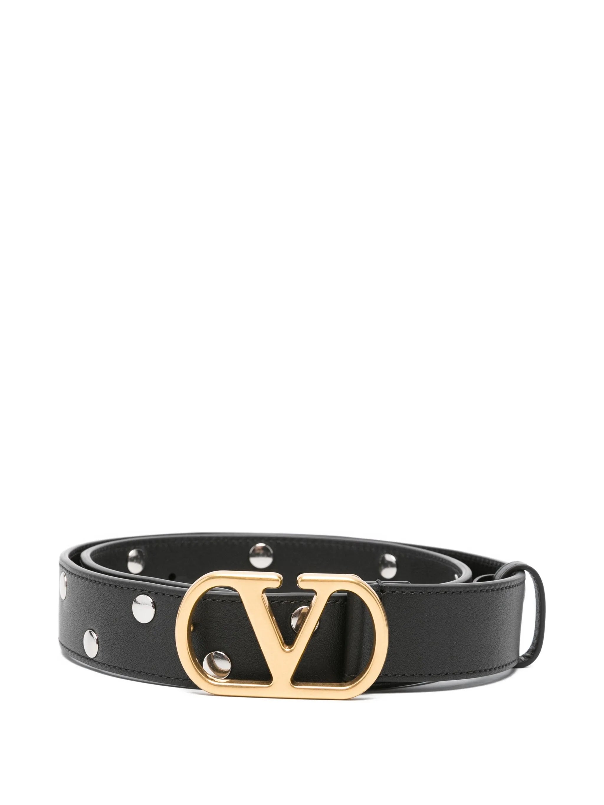 VLogo Signature leather belt