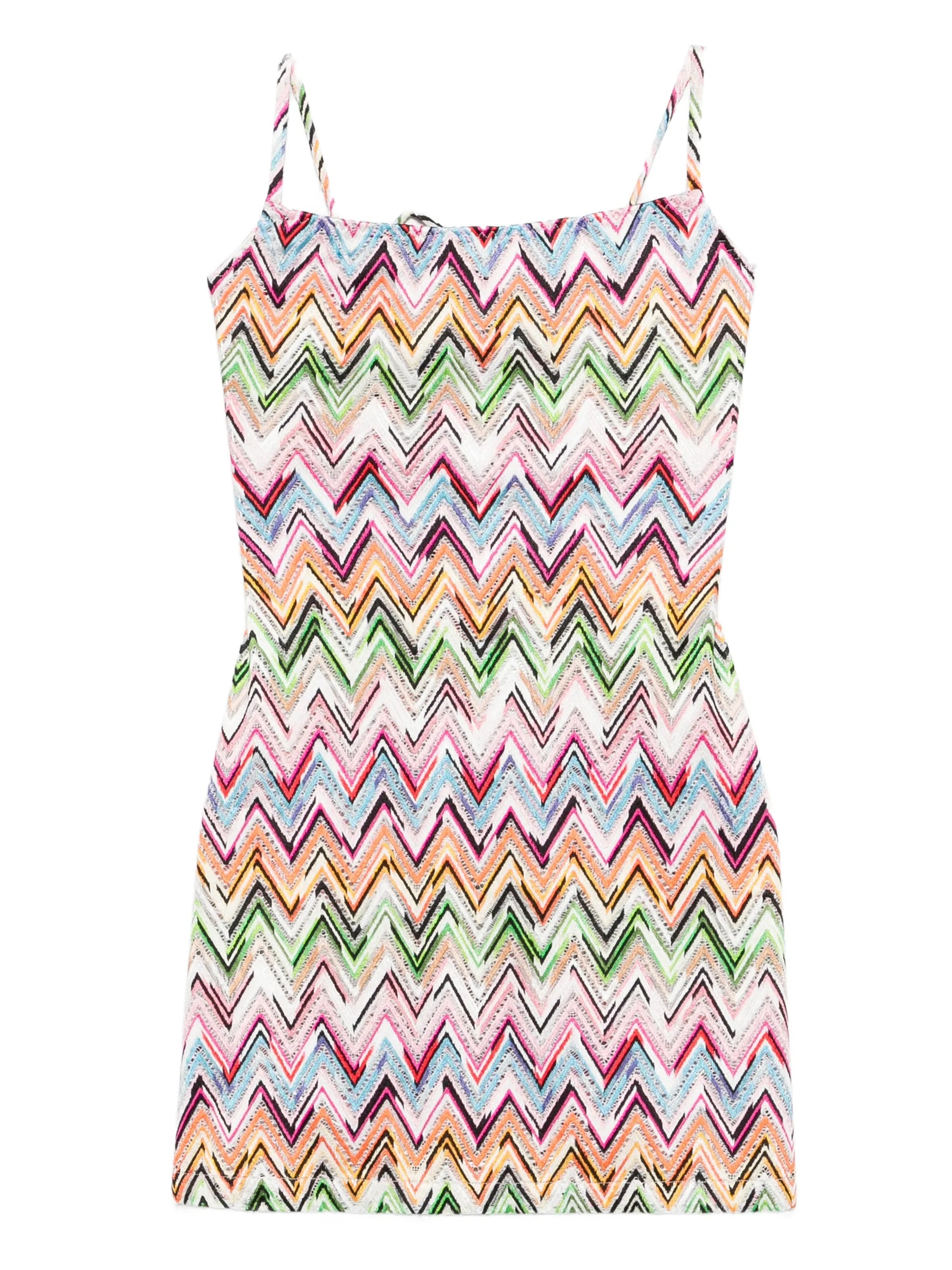square-neck mini dress