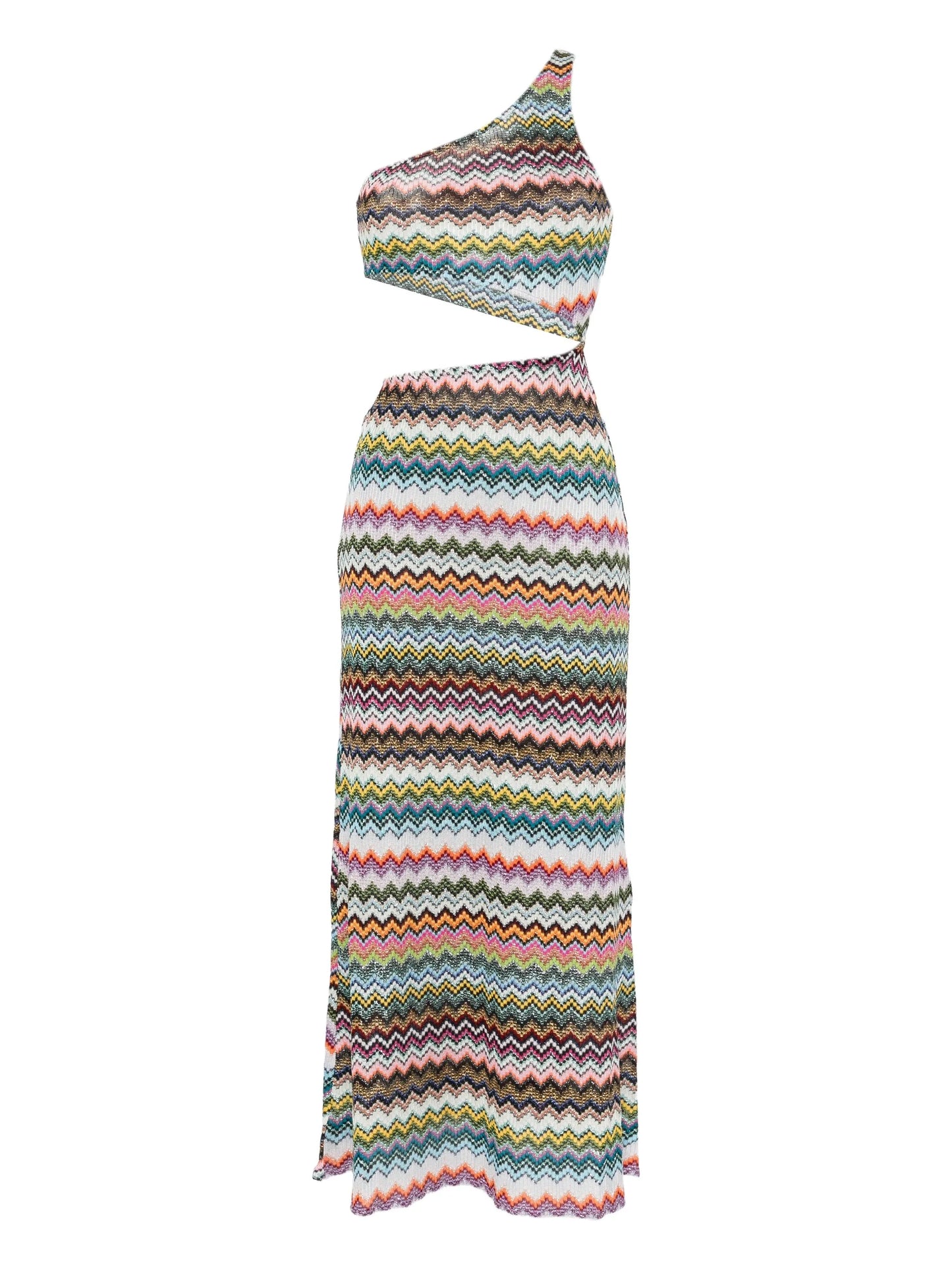 one-shoulder midi dress