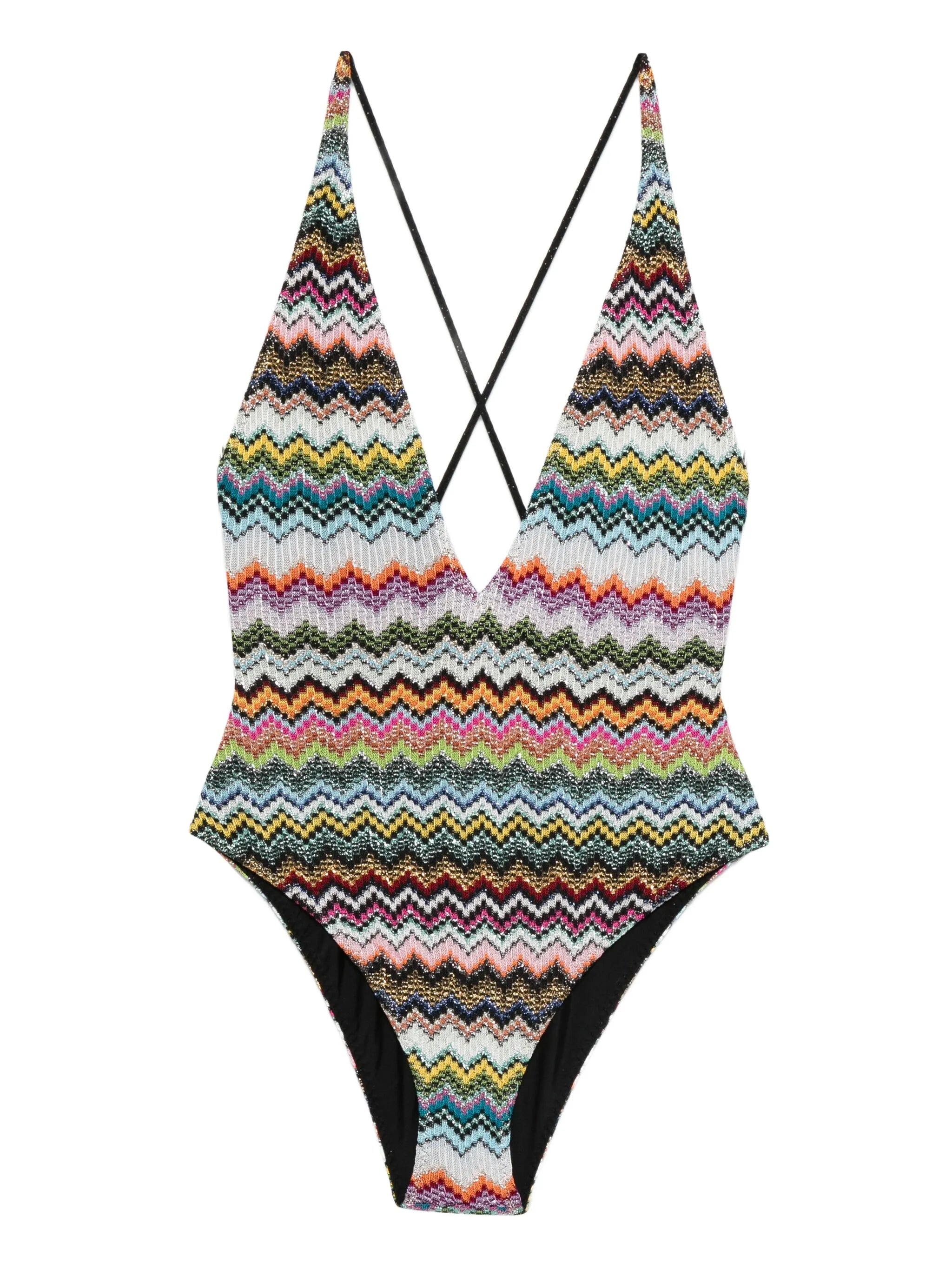 V-neck swimsuit