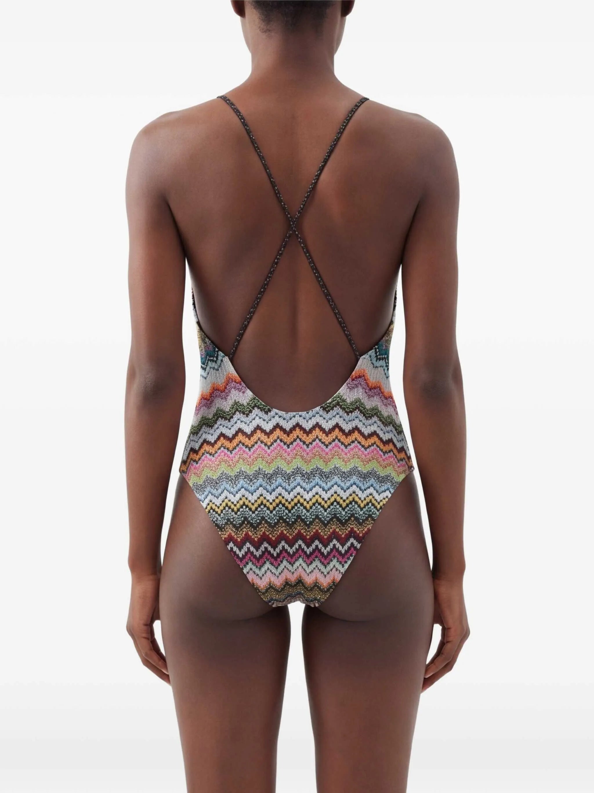 V-neck swimsuit