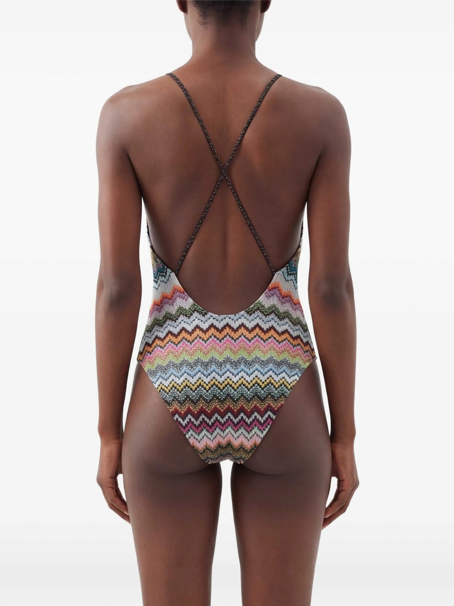 V-neck swimsuit