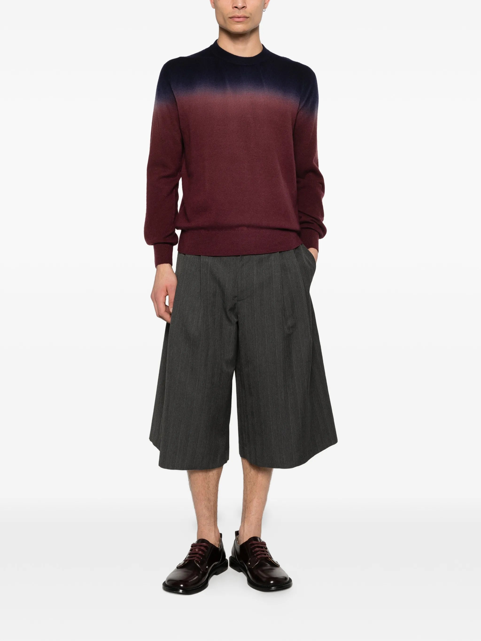lightweight wool crew-neck sweater