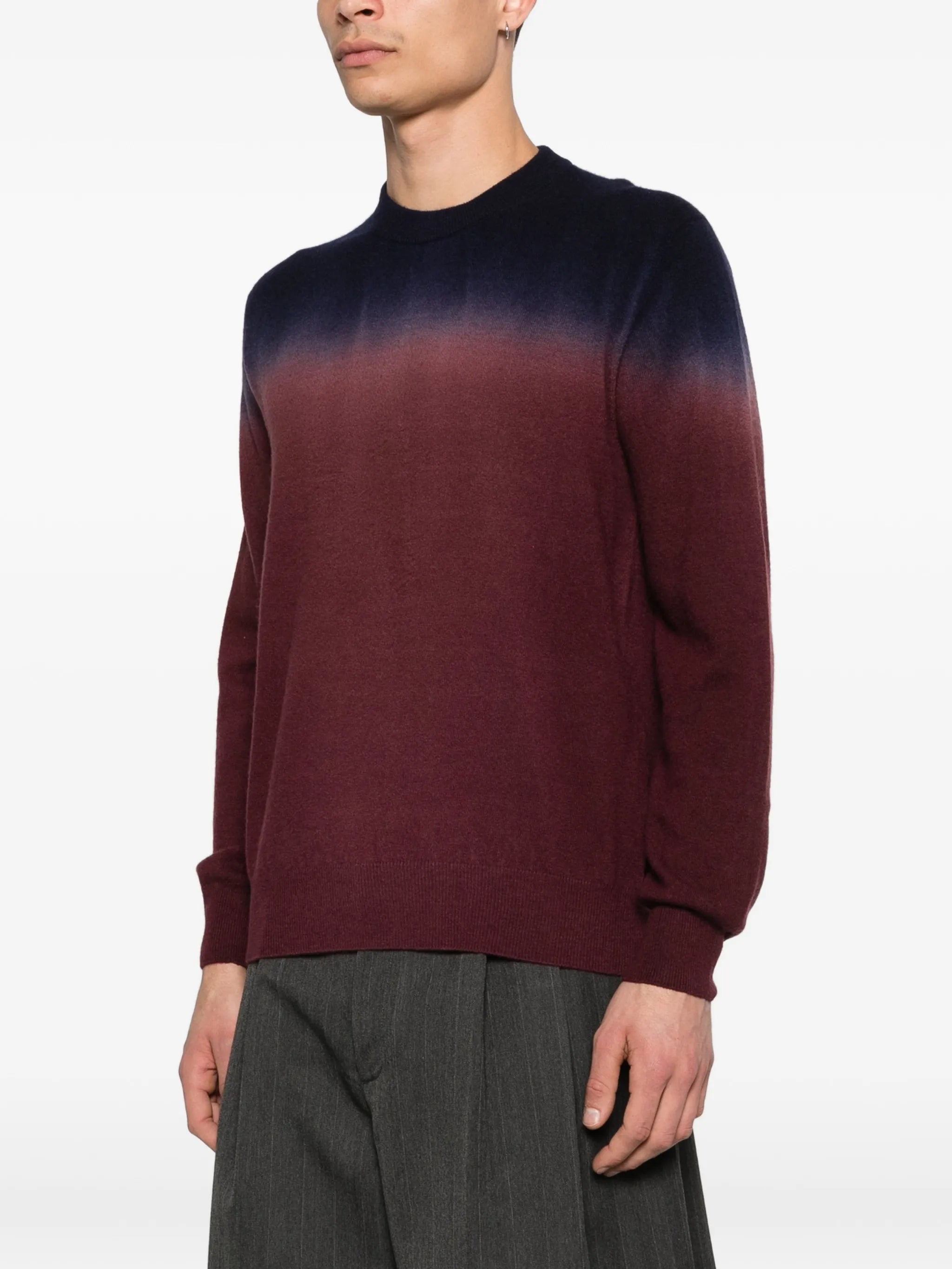 lightweight wool crew-neck sweater