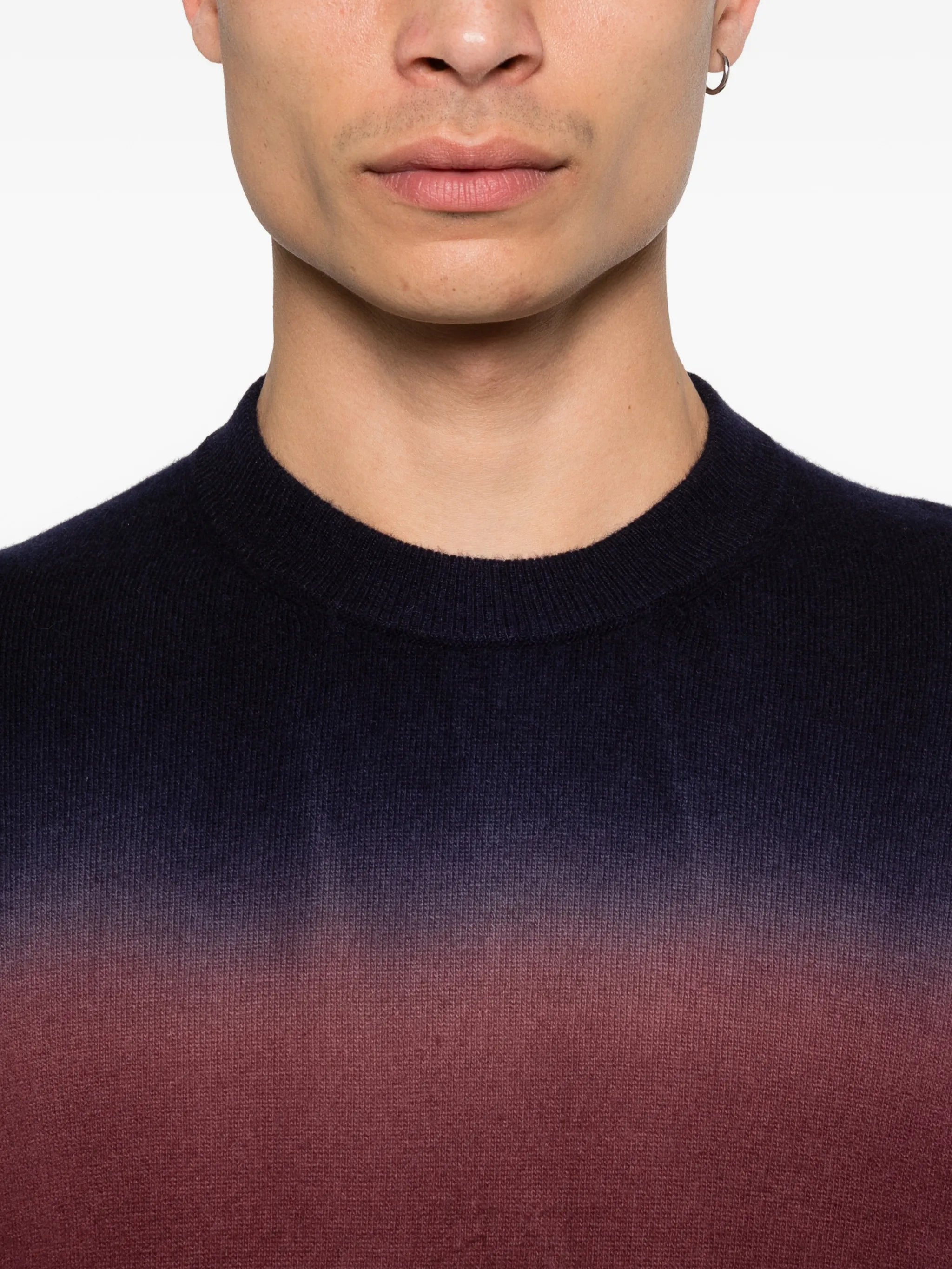 lightweight wool crew-neck sweater