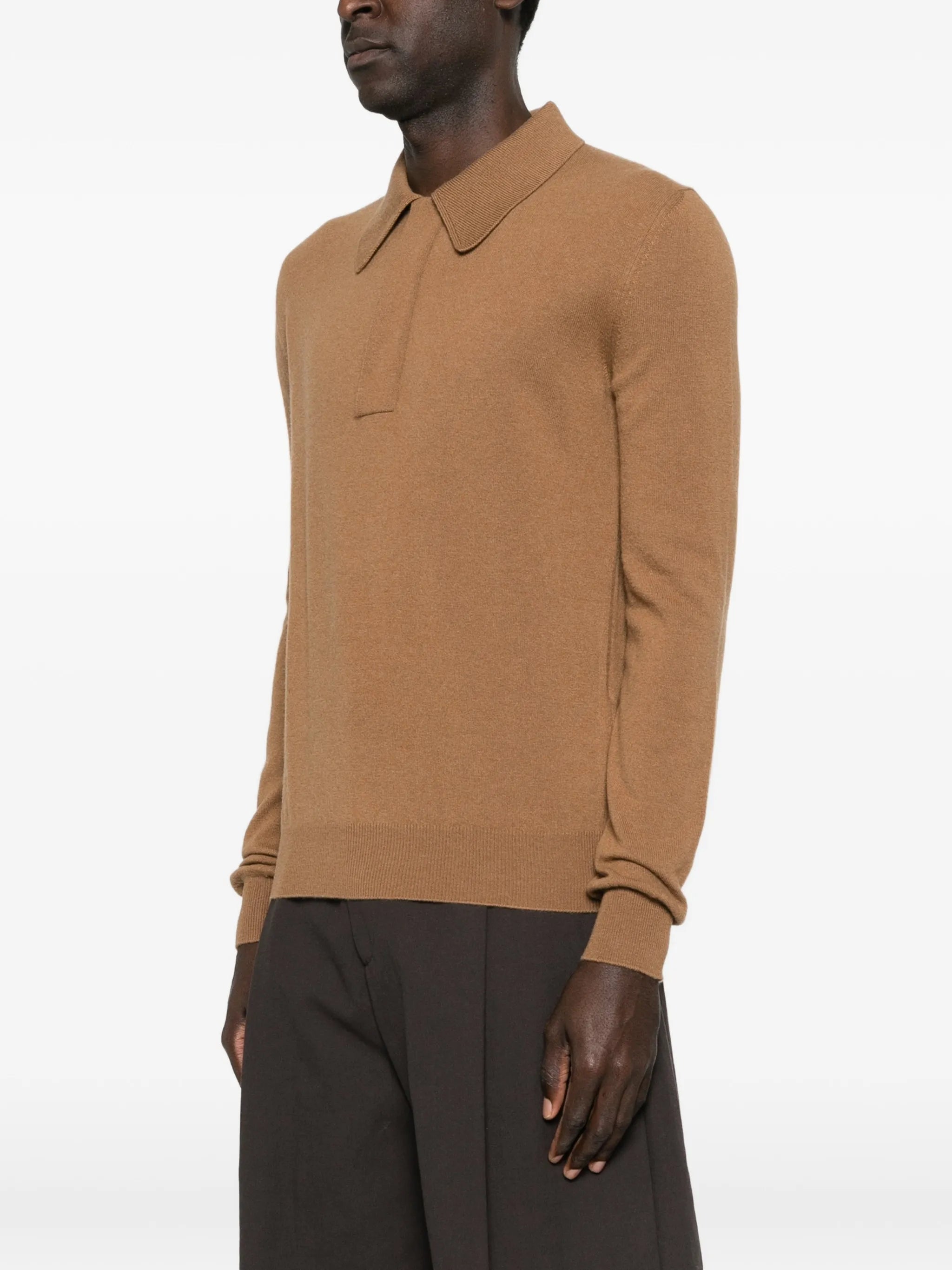 long-sleeve polo shirt