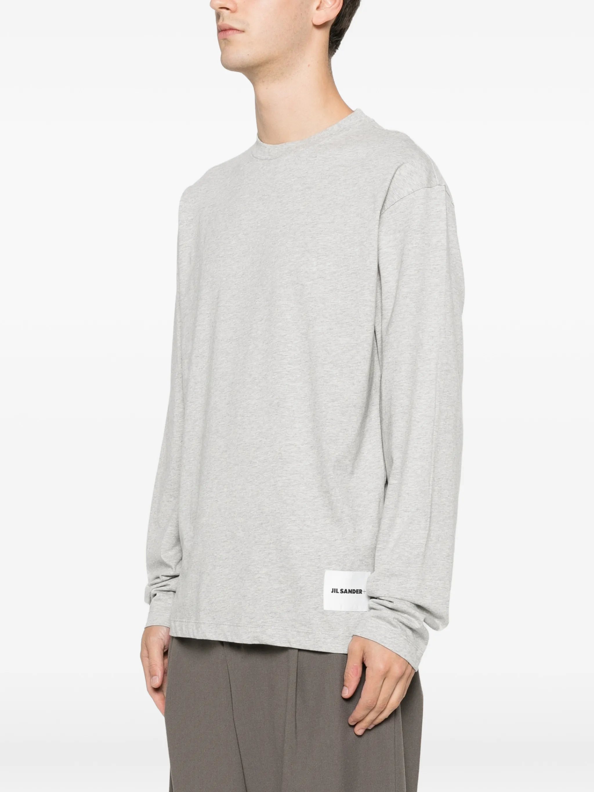 long-sleeve crew-neck T-shirt pack (pack of three)