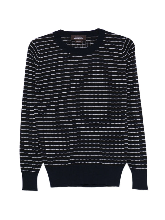 x John Smedley striped T-shirt