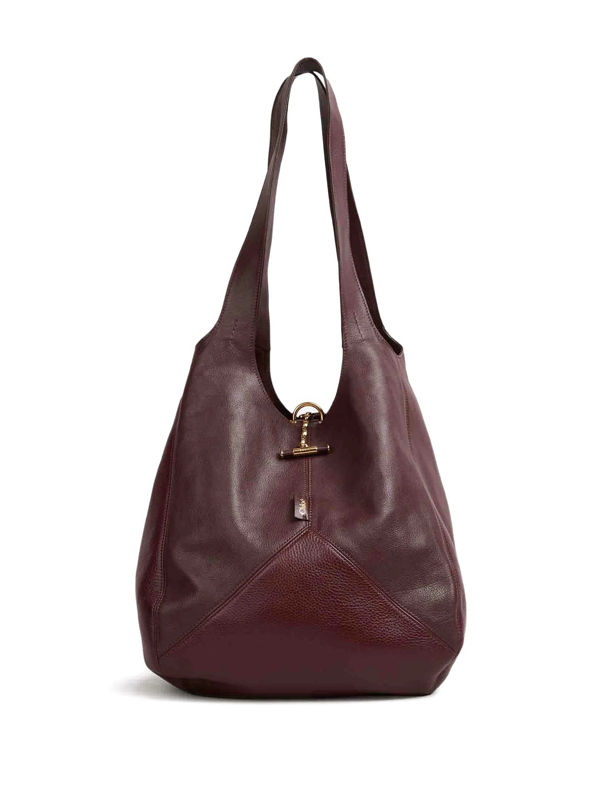 ballon leather tote bag